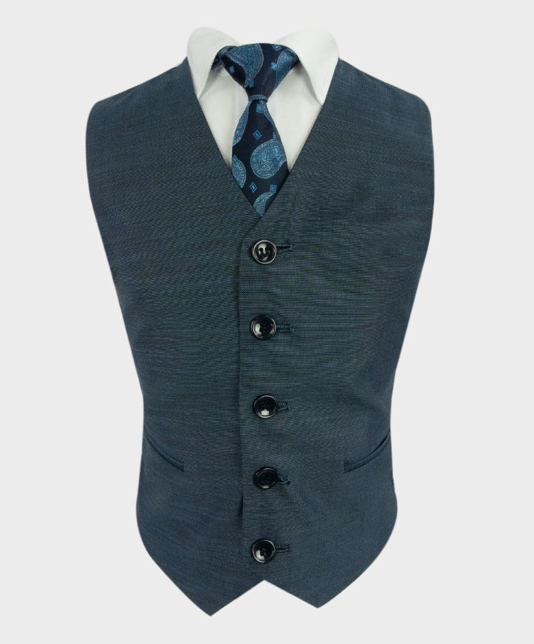 Boys All in One Tailored Fit Suit  - HENRY Blue