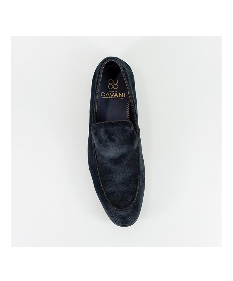 Herren Schuhe Italienische Couture Slip On Loafer Samt