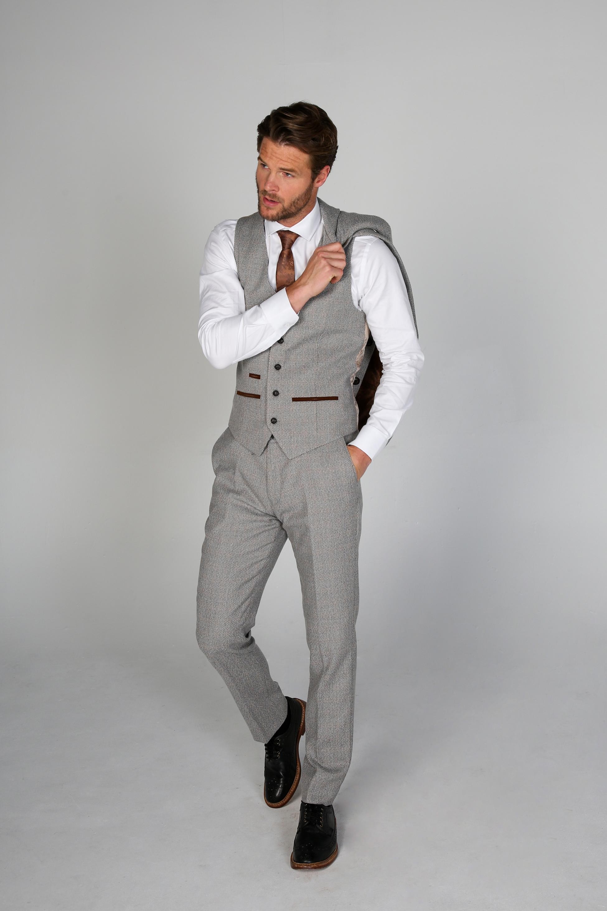 Men's Tweed-Like Formal Vest - RALPH