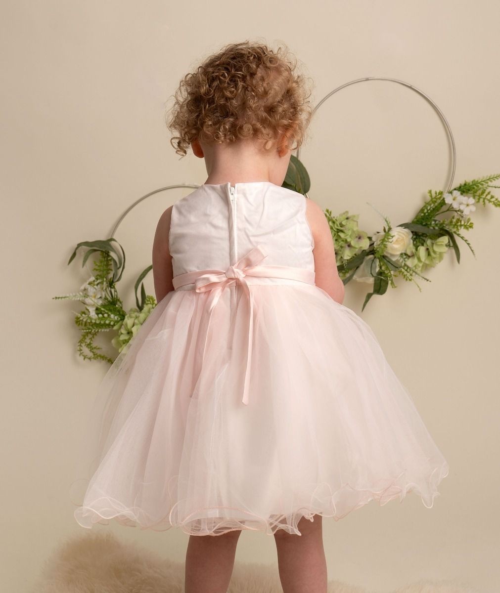 Baby & Mädchen Pailletten Tüllkleid - RILEY - Erröten rosa