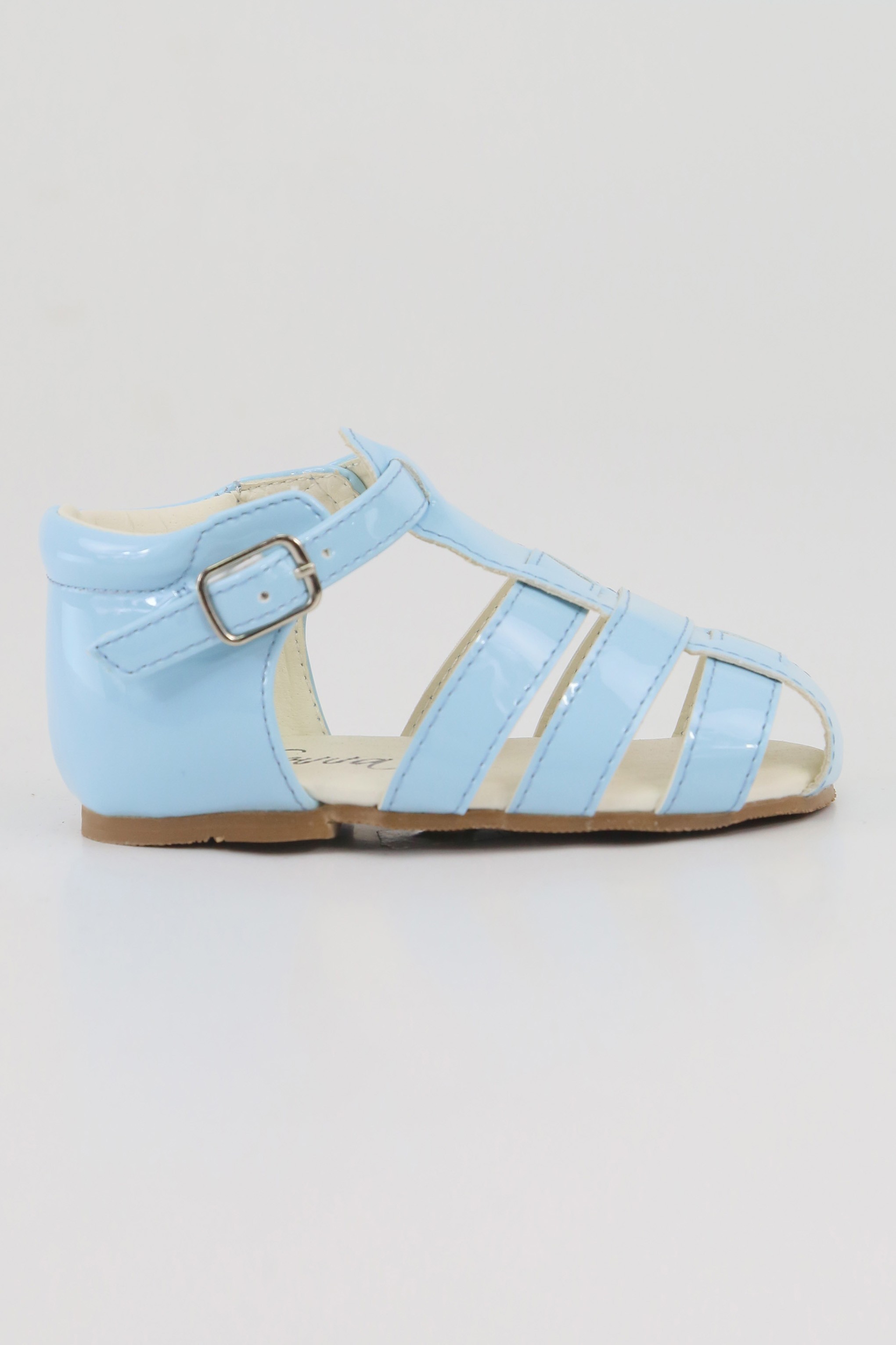 Unisex Kinder Lackleder Sandalen - RALPH - Blau