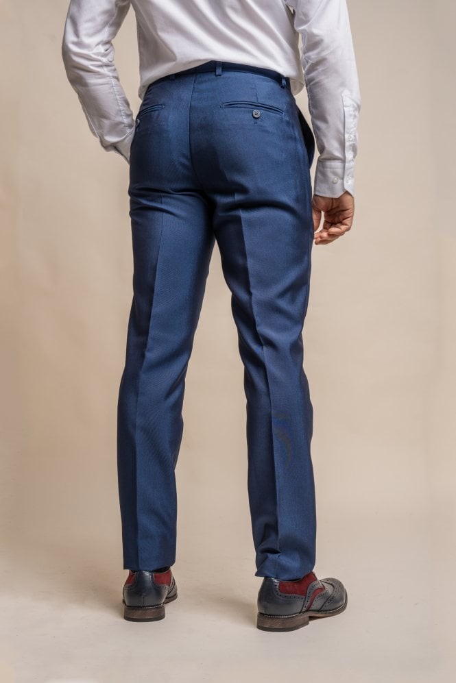 Herren Slim Fit Formelle Königsblaue Hose - FORD - Königsblau