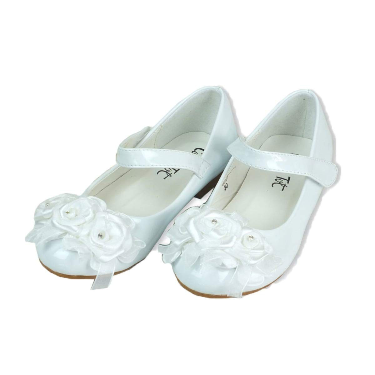 Chaussures de Cérémonie Vernies Mary Jane pour Filles d'Honneur - Blanc