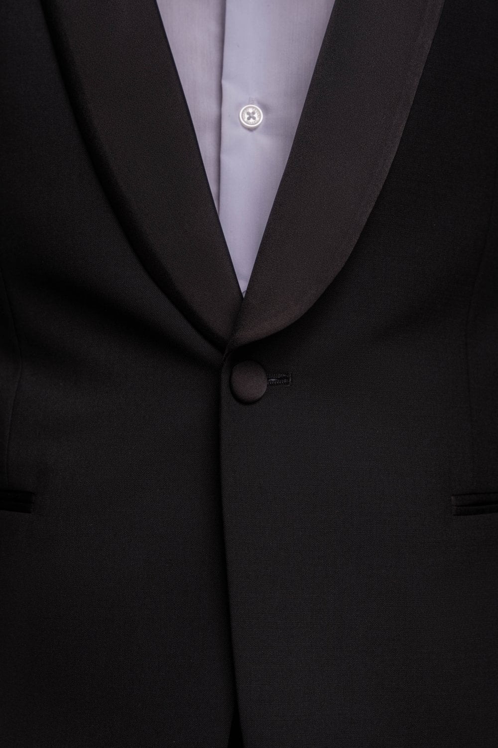 Herren-Smokinganzug aus Wollmischung in schmaler Passform, formelle schlichte Jacke und Hose, separat erhältlich