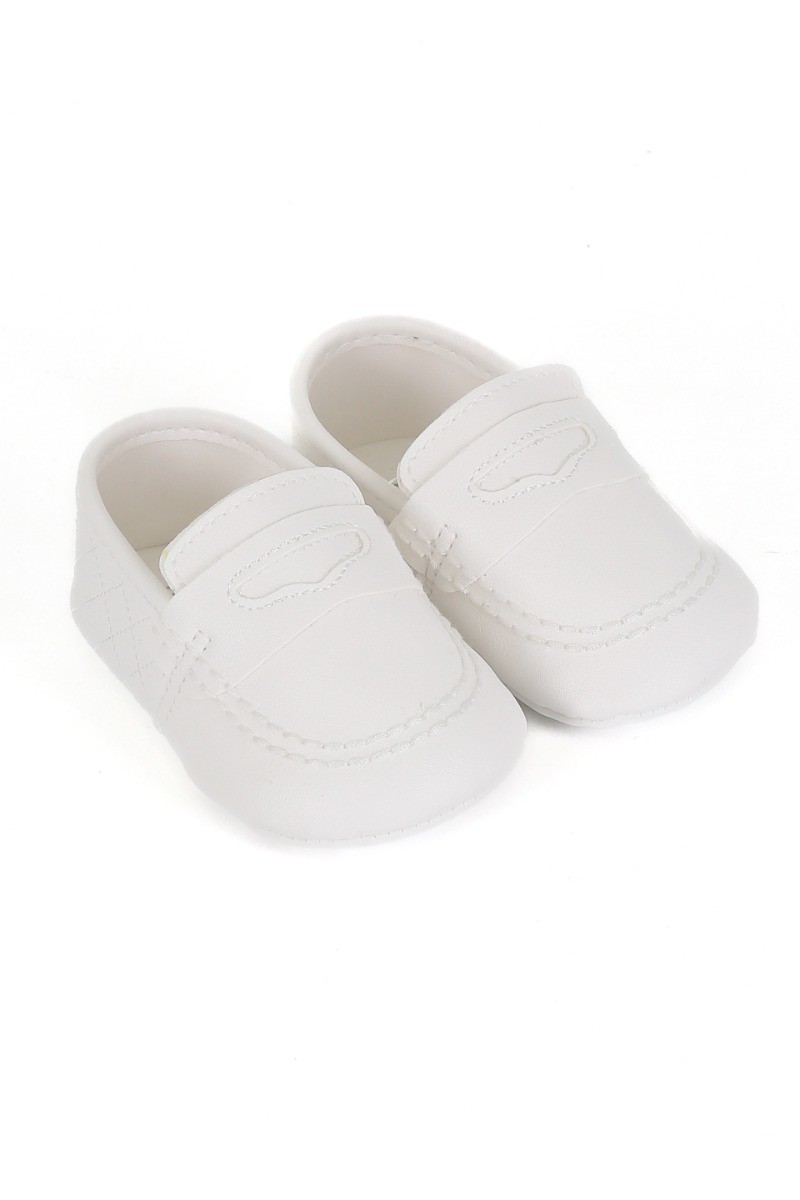 Baby Jungen Slip-on Pre-Walker Mokassin - Weiß