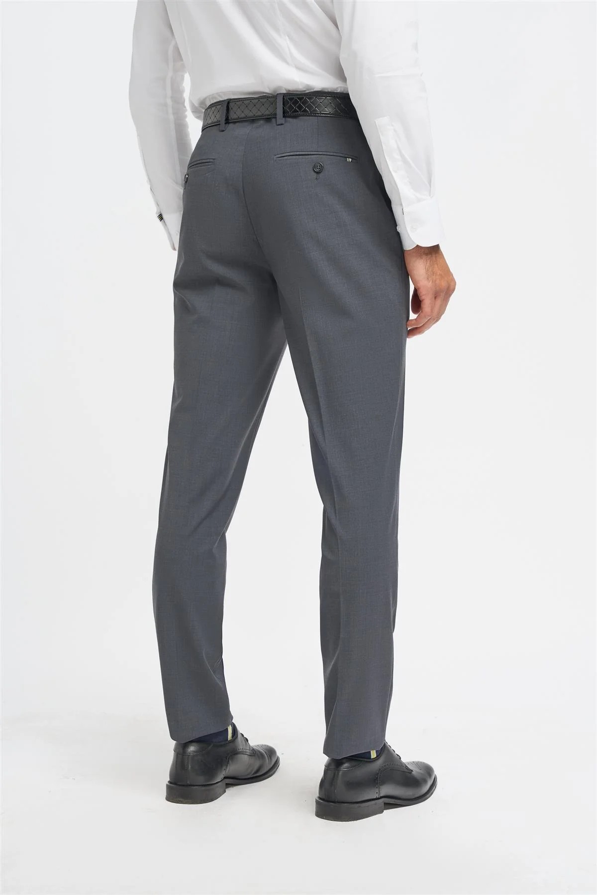 Herren Wollmischung Slim Fit Anzug - BOND