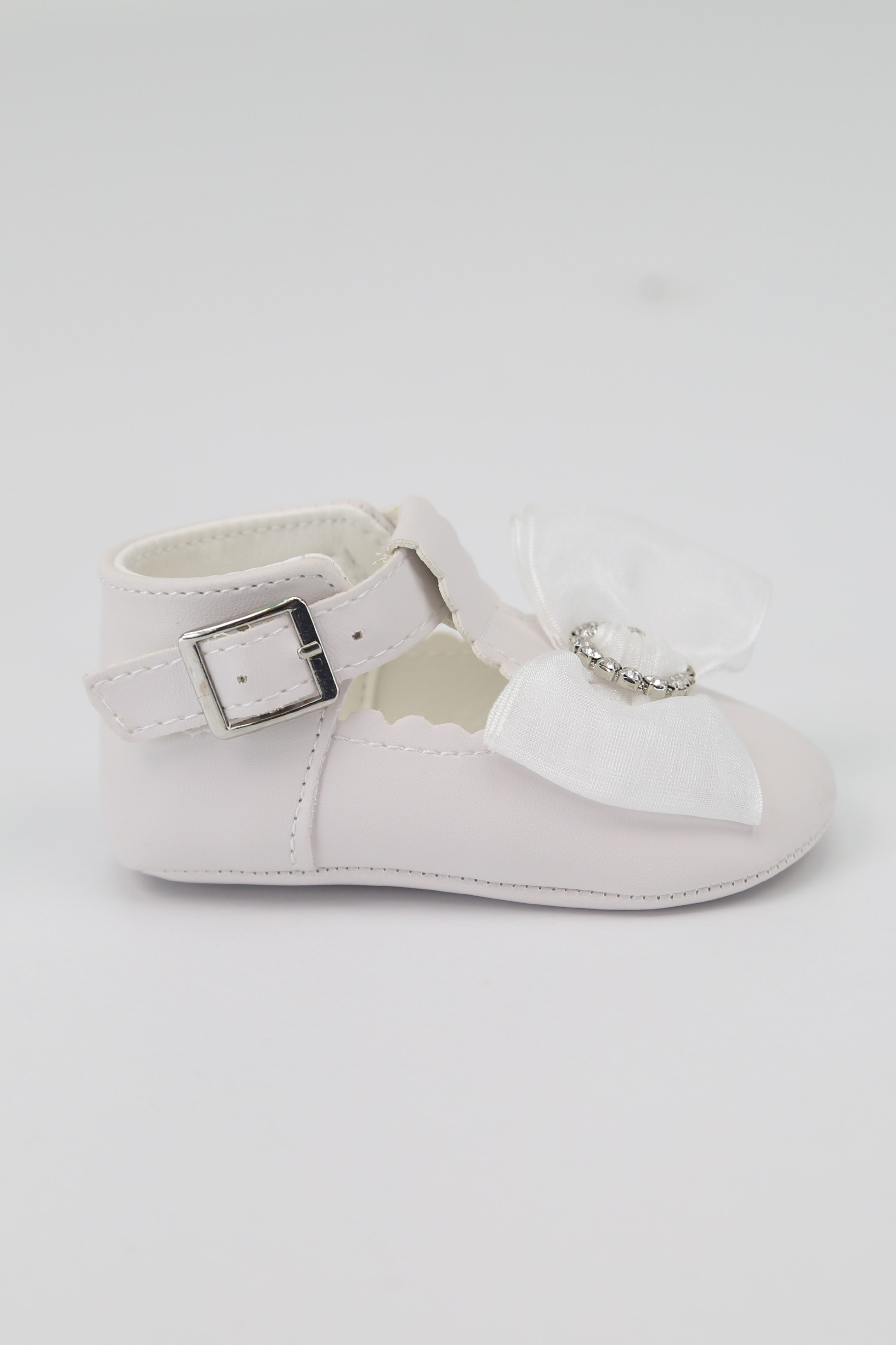 Babyschuhe für Mädchen zur Taufe mit Strass - MILLIE