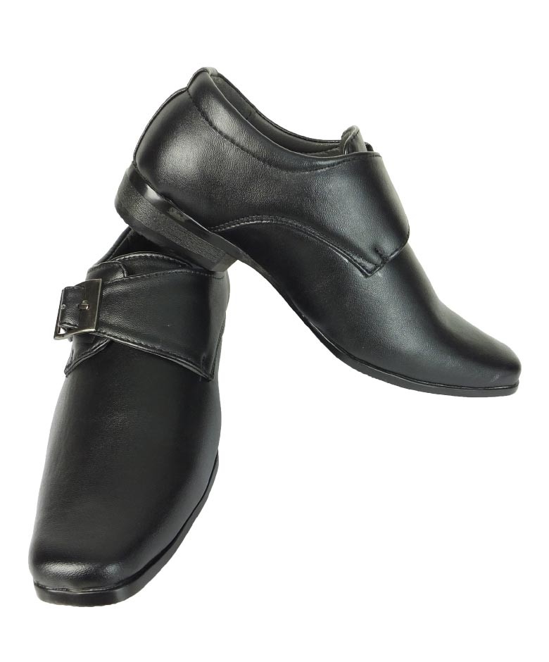 Chaussures Monk Noires pour Garçons - ALDWYCH - Noir