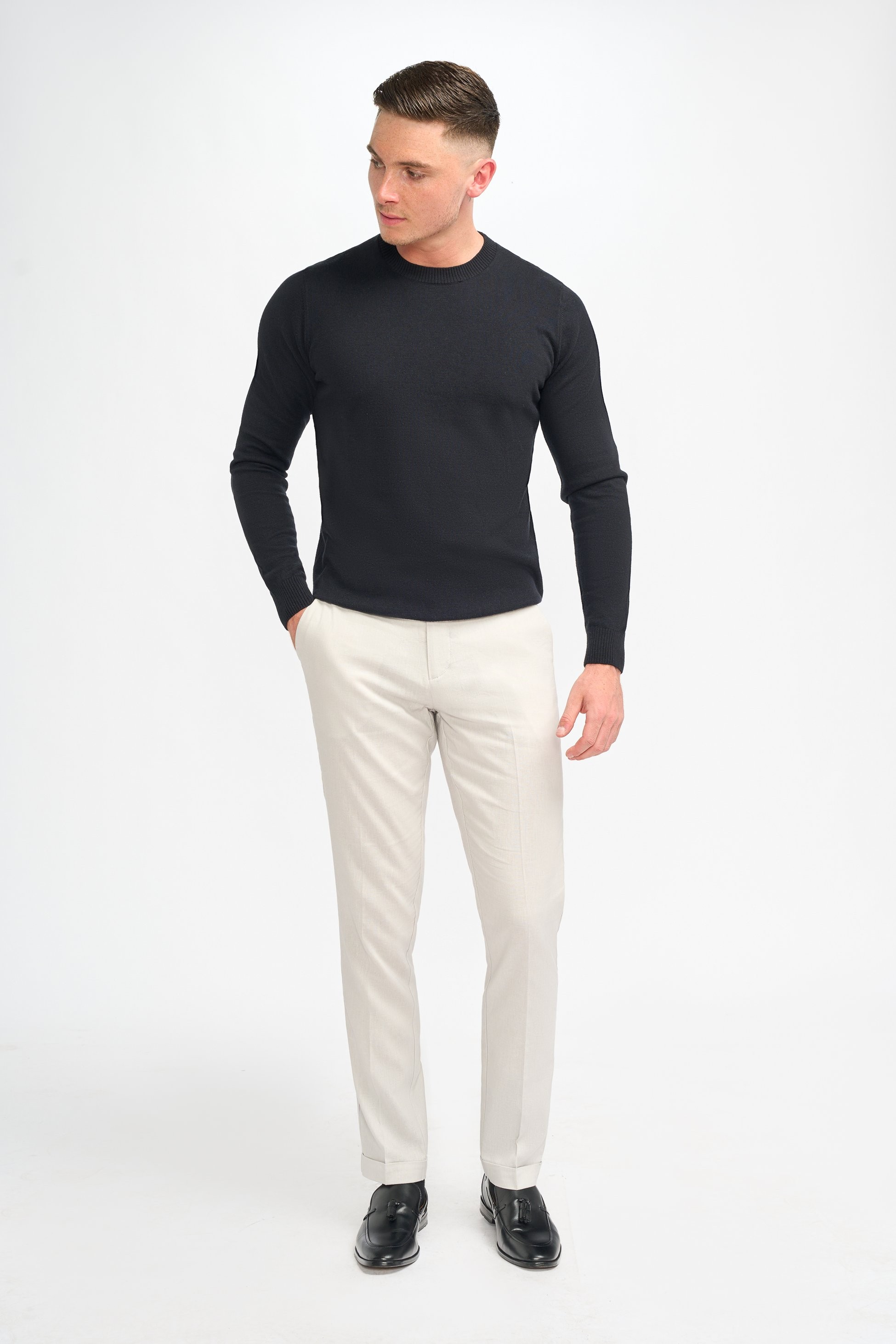 Men’s Wool Blend Knit Pullover Jumper - Connall