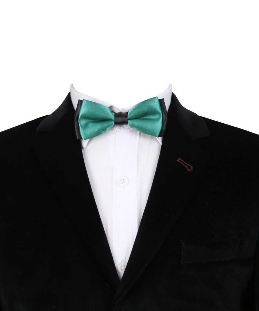 Boys Two-Toned Layered Adjustable Bowtie - Green