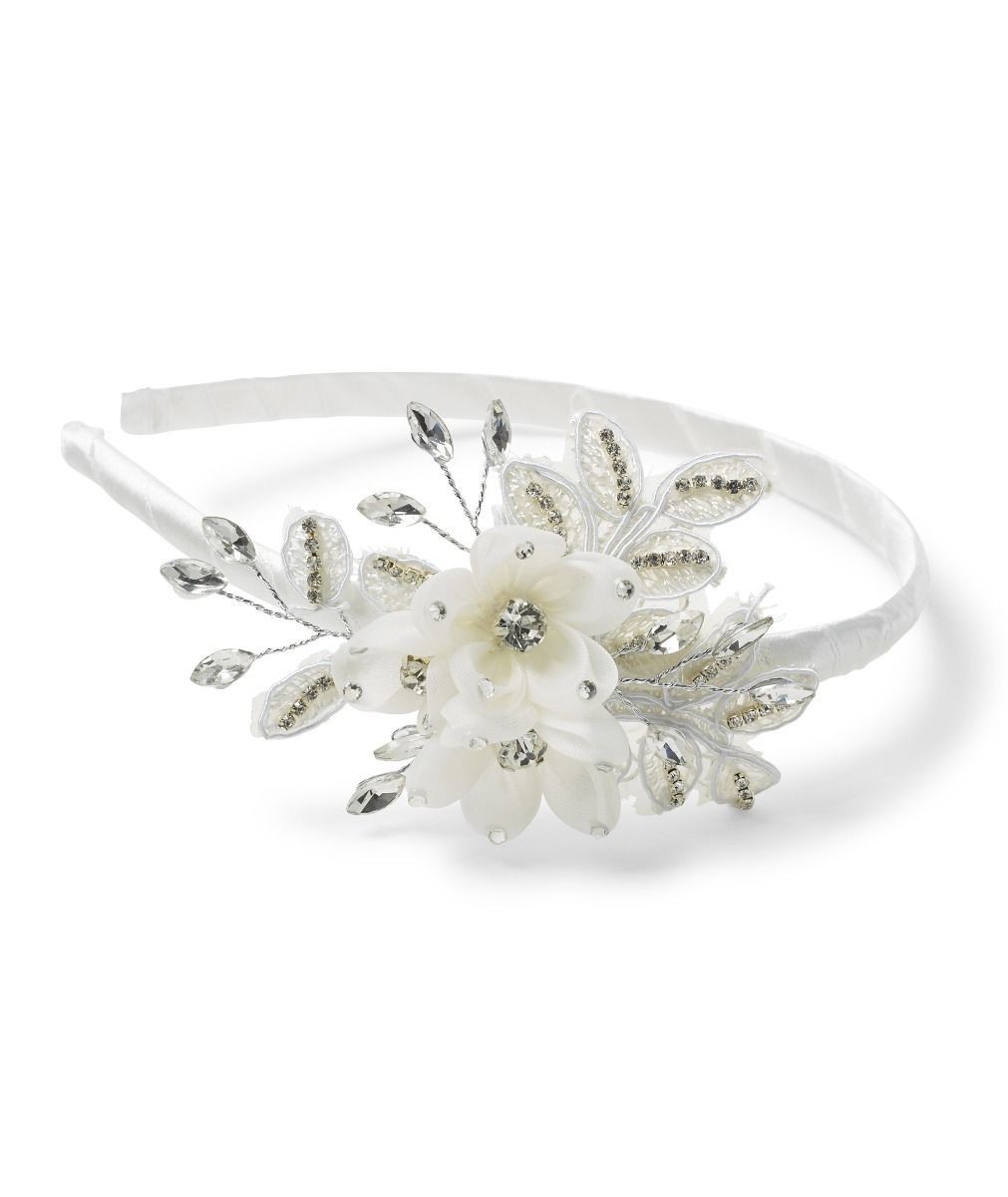 Luxurious Girls Floral Crystal Headband - CHB001