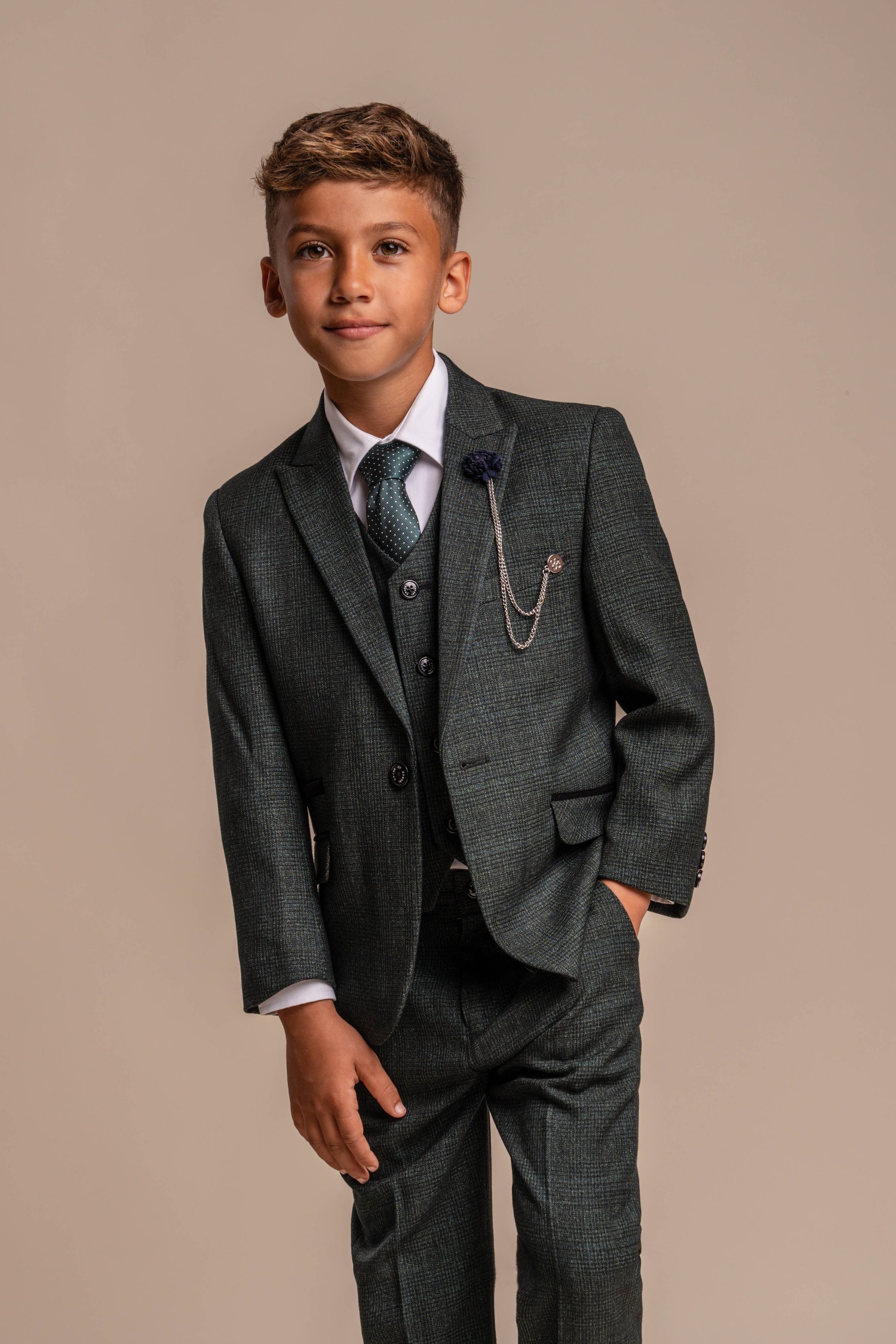 Boys Slim Fit Formal Suit - CARIDI