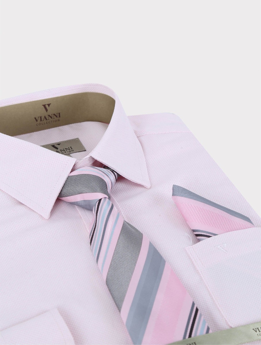 Baby Jungen Vianni Cotton Mischmisch - Krawatte mit rosa mustered