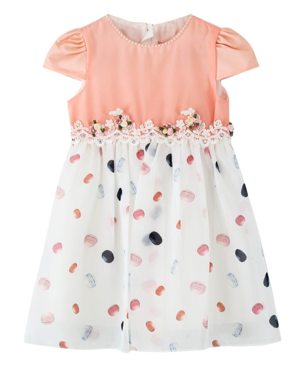 Baby Mädchen Kleid Kurzarm Casual Set - Rosa