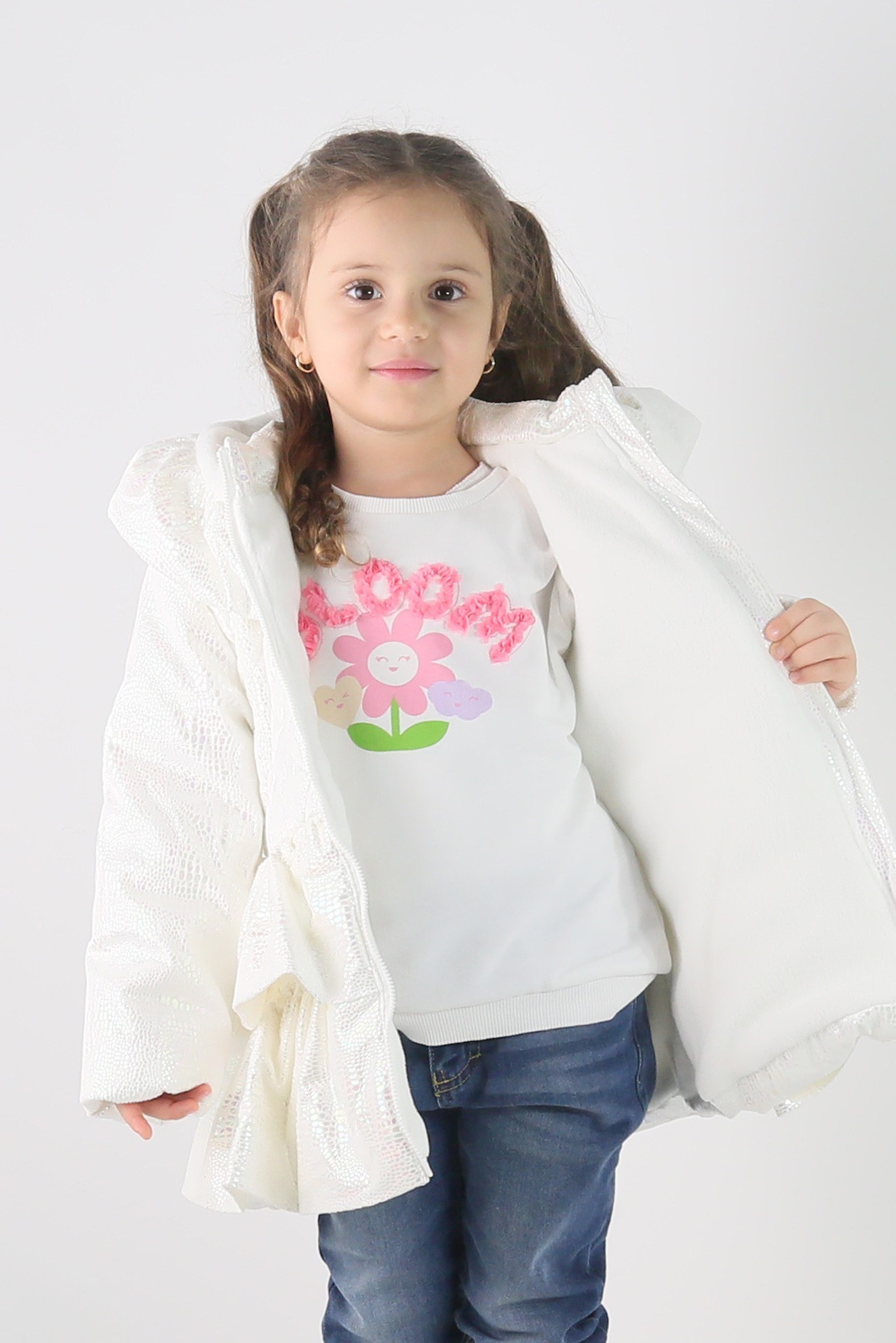 Manteau Matelassé à Capuche Irisé pour Bébé & Filles - SCARLET