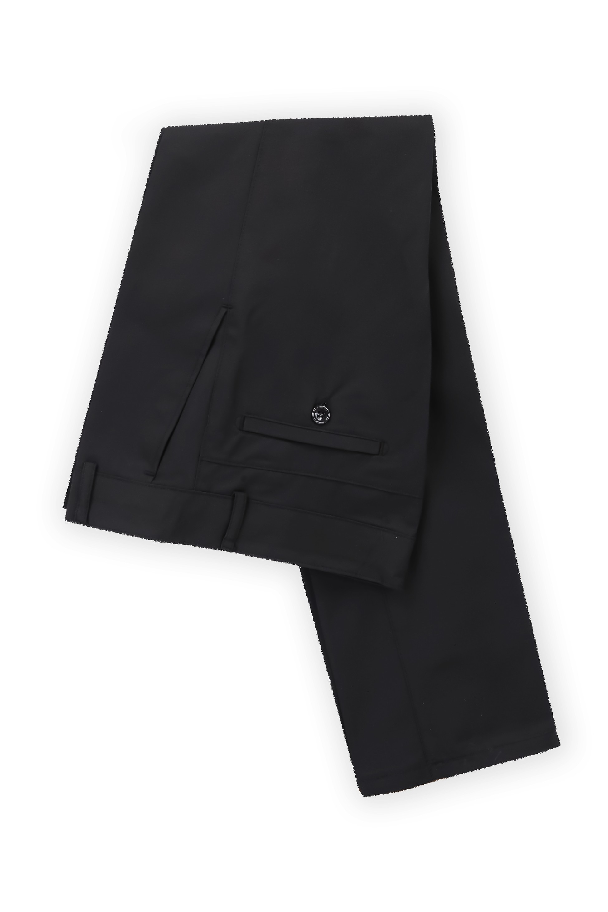 Boys Comfort Fit Flat-Front Black Pants