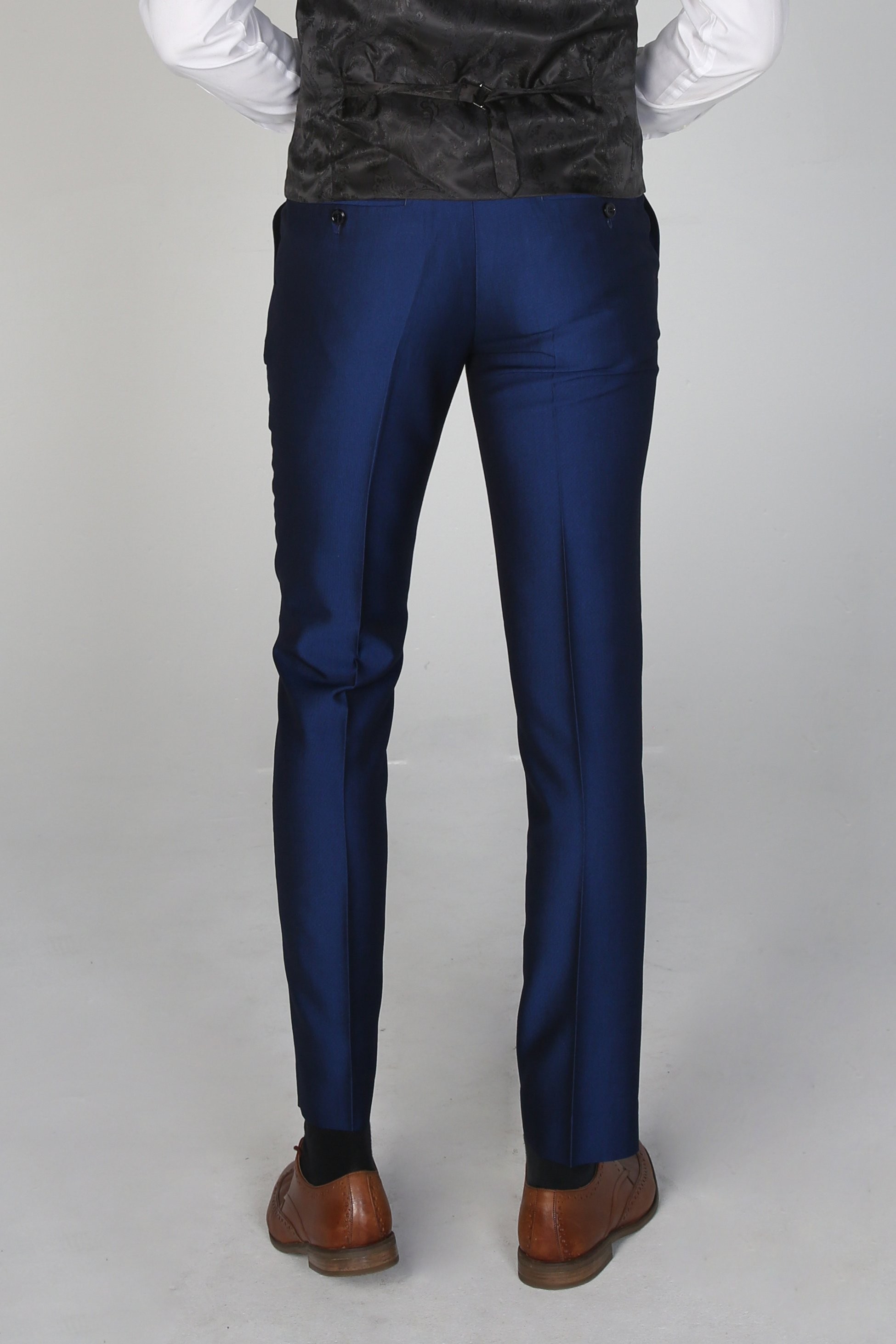 Men's Sheen Effect Formal Pants - KINGSLEY