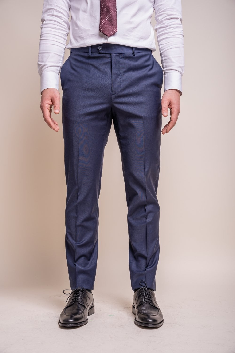 Men's Wool Blend Slim Fit Pants- BOND