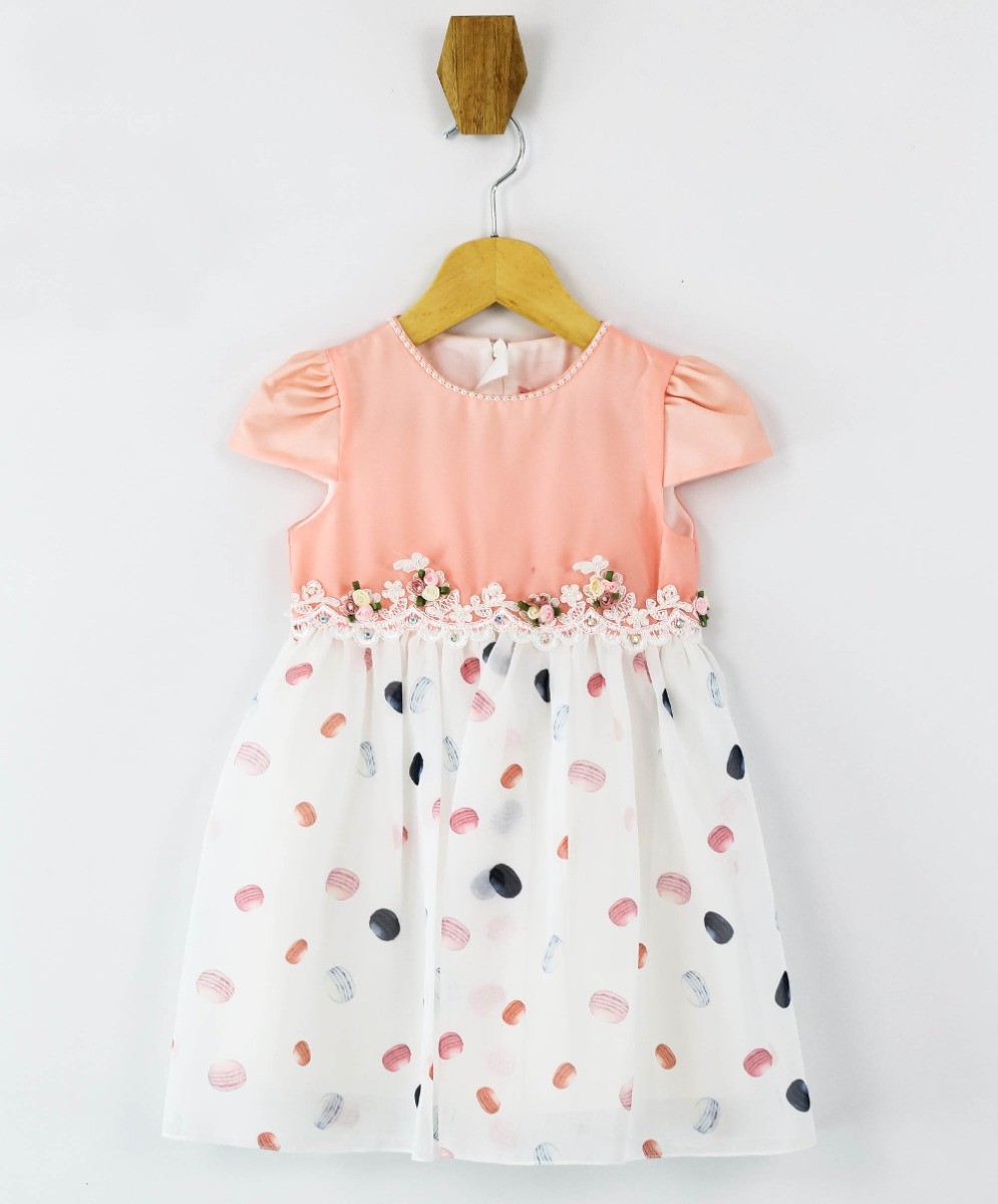 Baby Mädchen Kleid Kurzarm Casual Set - Rosa
