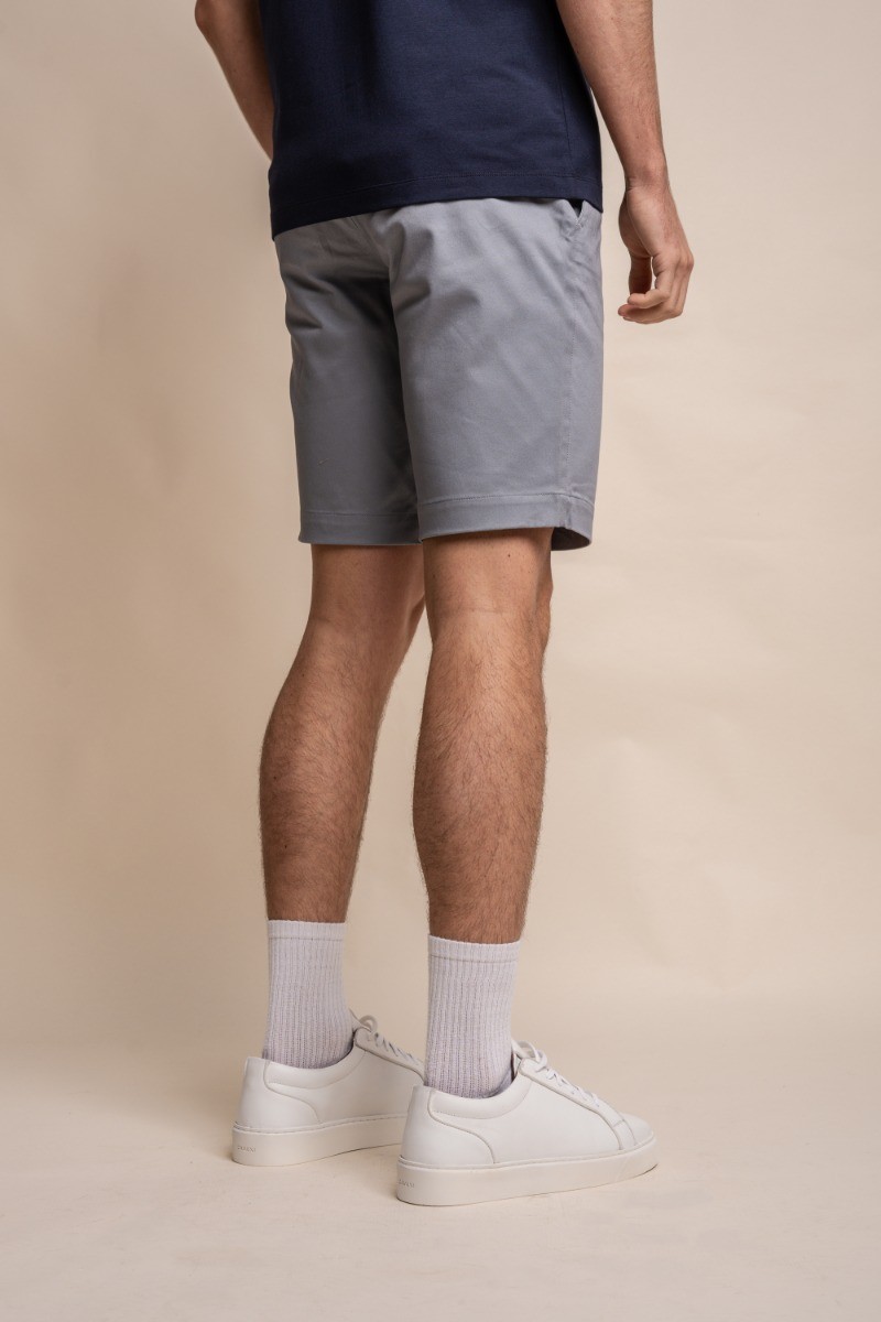 Herren Casual Slim Fit Chino Shorts aus Baumwolle - DAKOTA - Grey