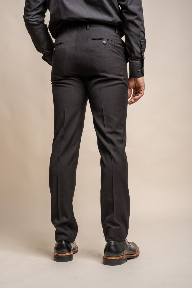 Men's Slim Fit Formal Black Suit - MARCO