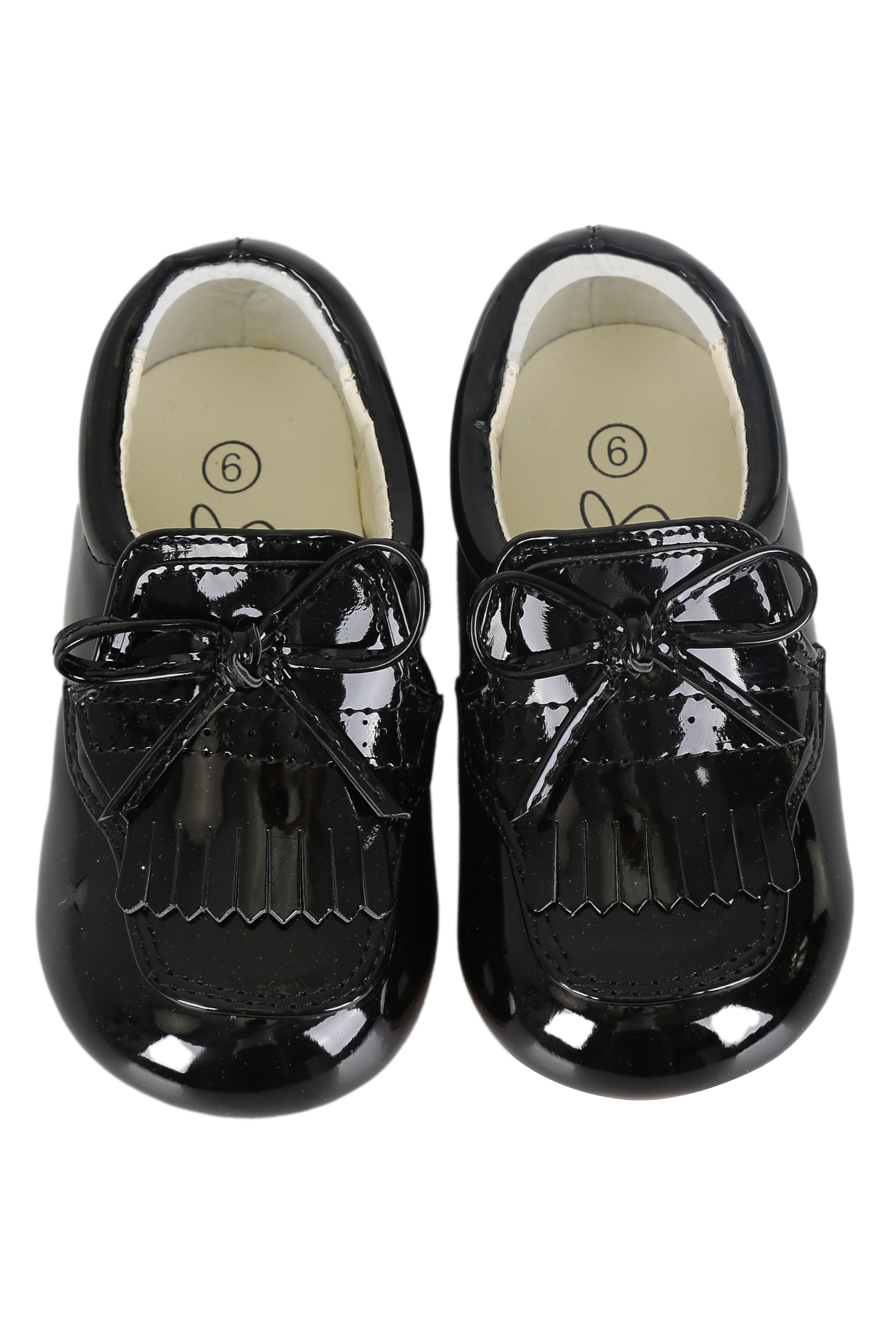Baby Boys Pre- walker Patent Loafer - ADAM - Black