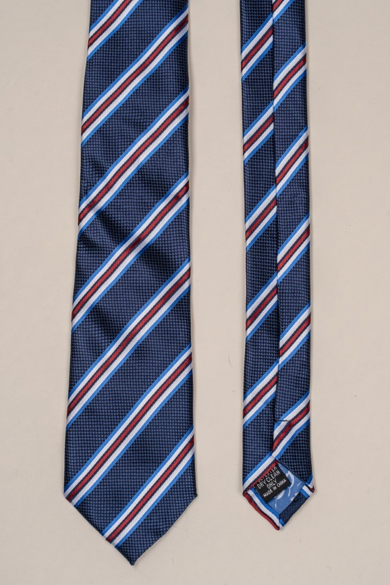 Herren Krawatte mit mehrfarbigem gestreiftem Muster