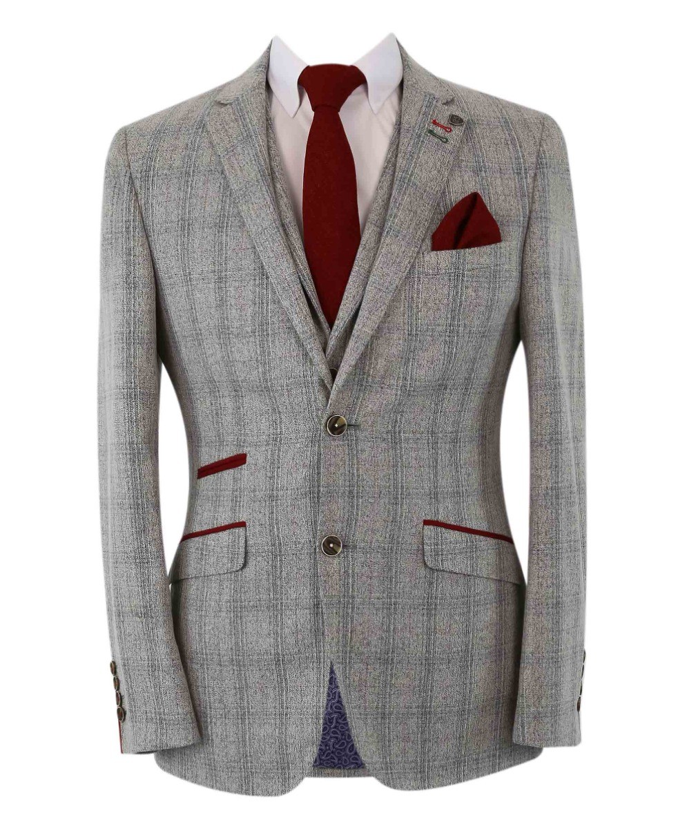 Mens tweed jacket on sale and waistcoat set