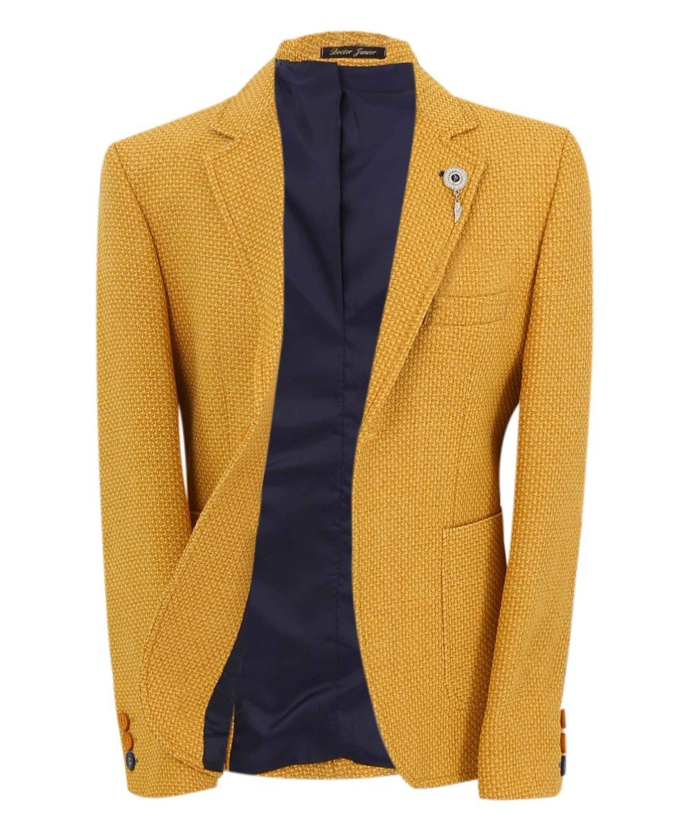 Boys Single Breasted Slim Fit Formal Blazer - GERRARD