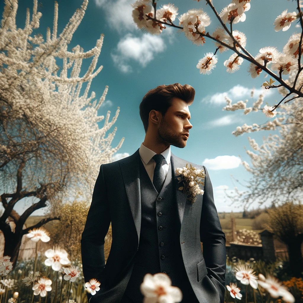 Eleganz in voller Blüte: Der ultimative Leitfaden zur Frühlingshochzeitskleidung für Herren 2024