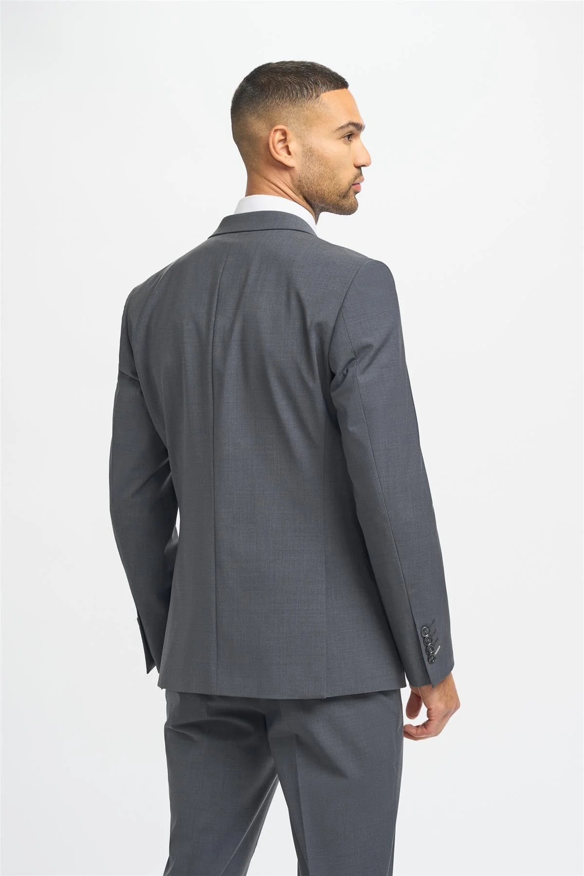 Costume en laine mélangée à double boutonnage pour homme – BOND D/B