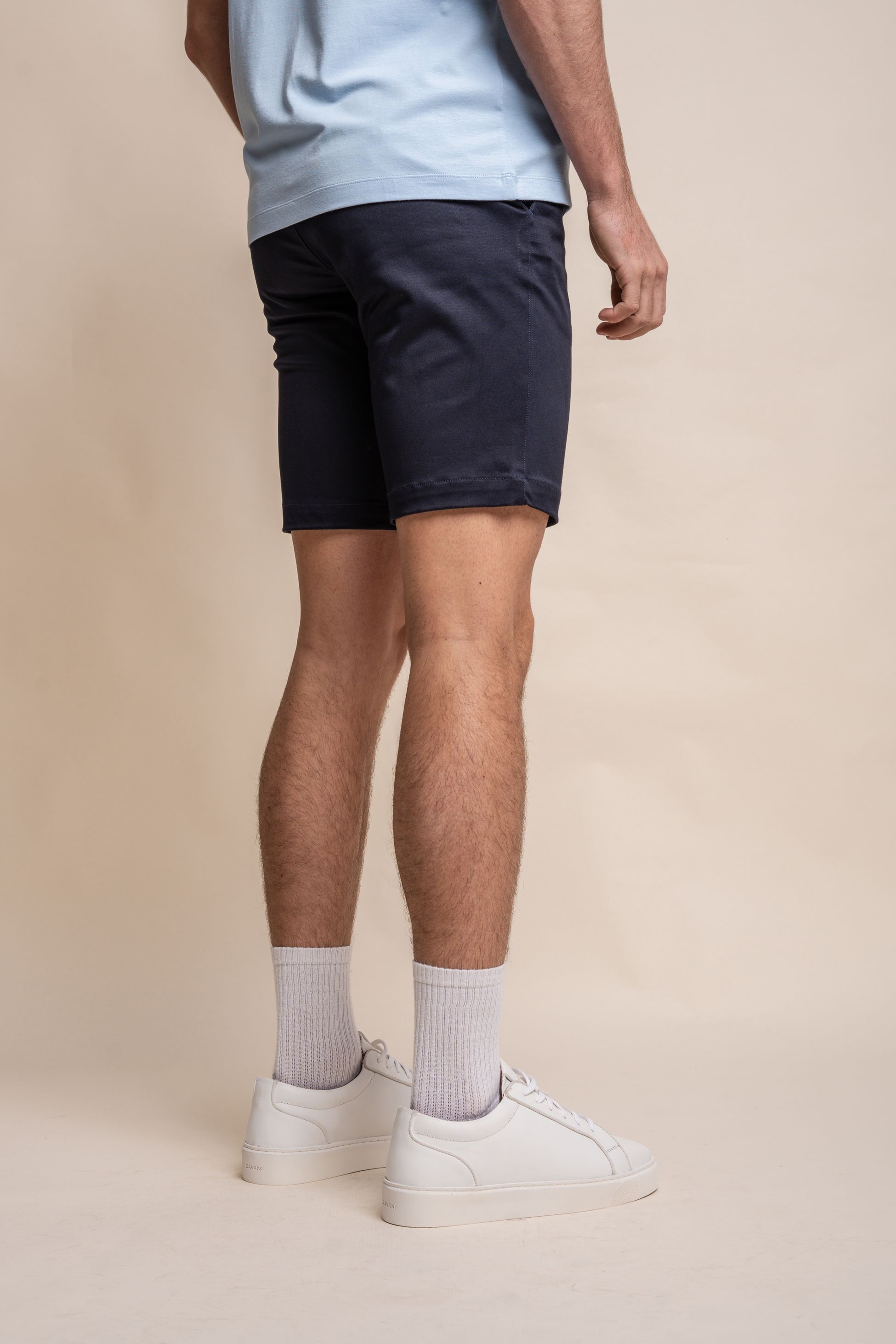 Herren Casual Slim Fit Chino Shorts aus Baumwolle - DAKOTA - Navy blau