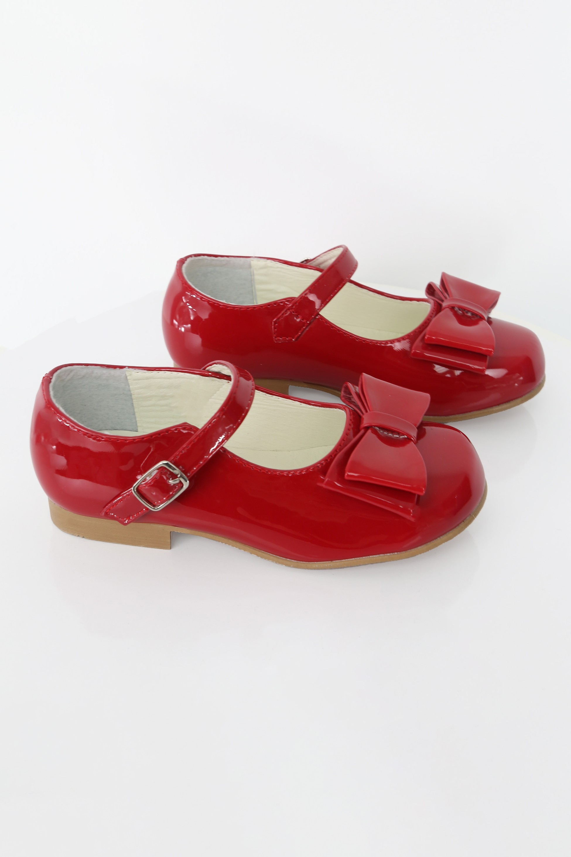 Girls Patent Mary Jane Shoes with Bow – LIYA