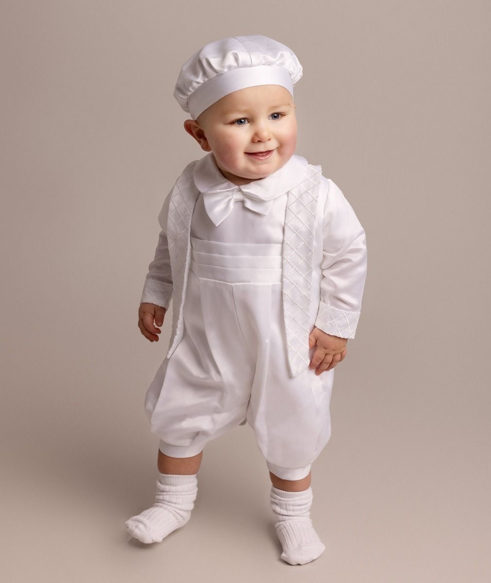 Babyjungen Weißes Tauf-Outfit Set - LIAM