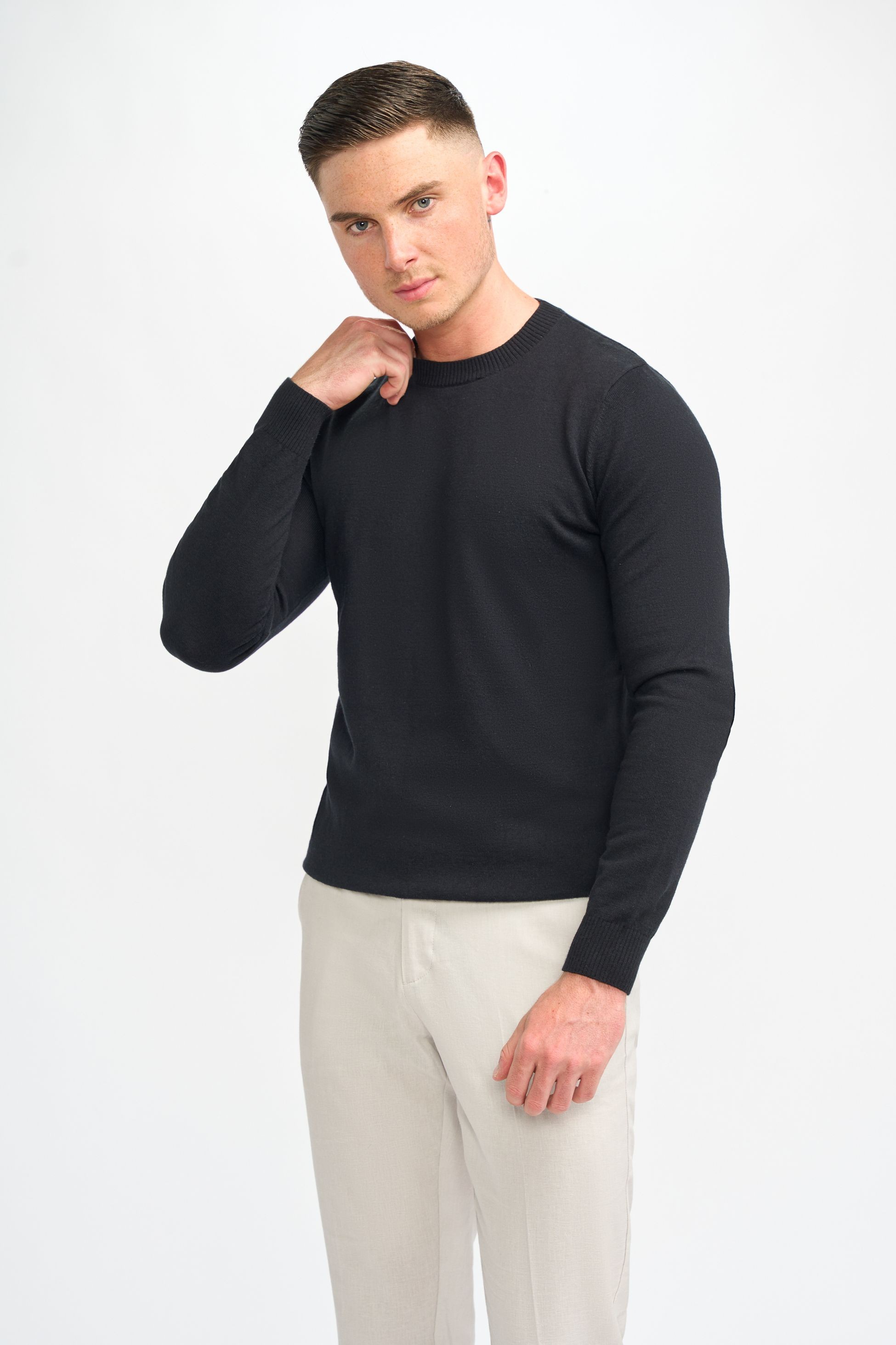 Men’s Wool Blend Knit Pullover Jumper - Connall