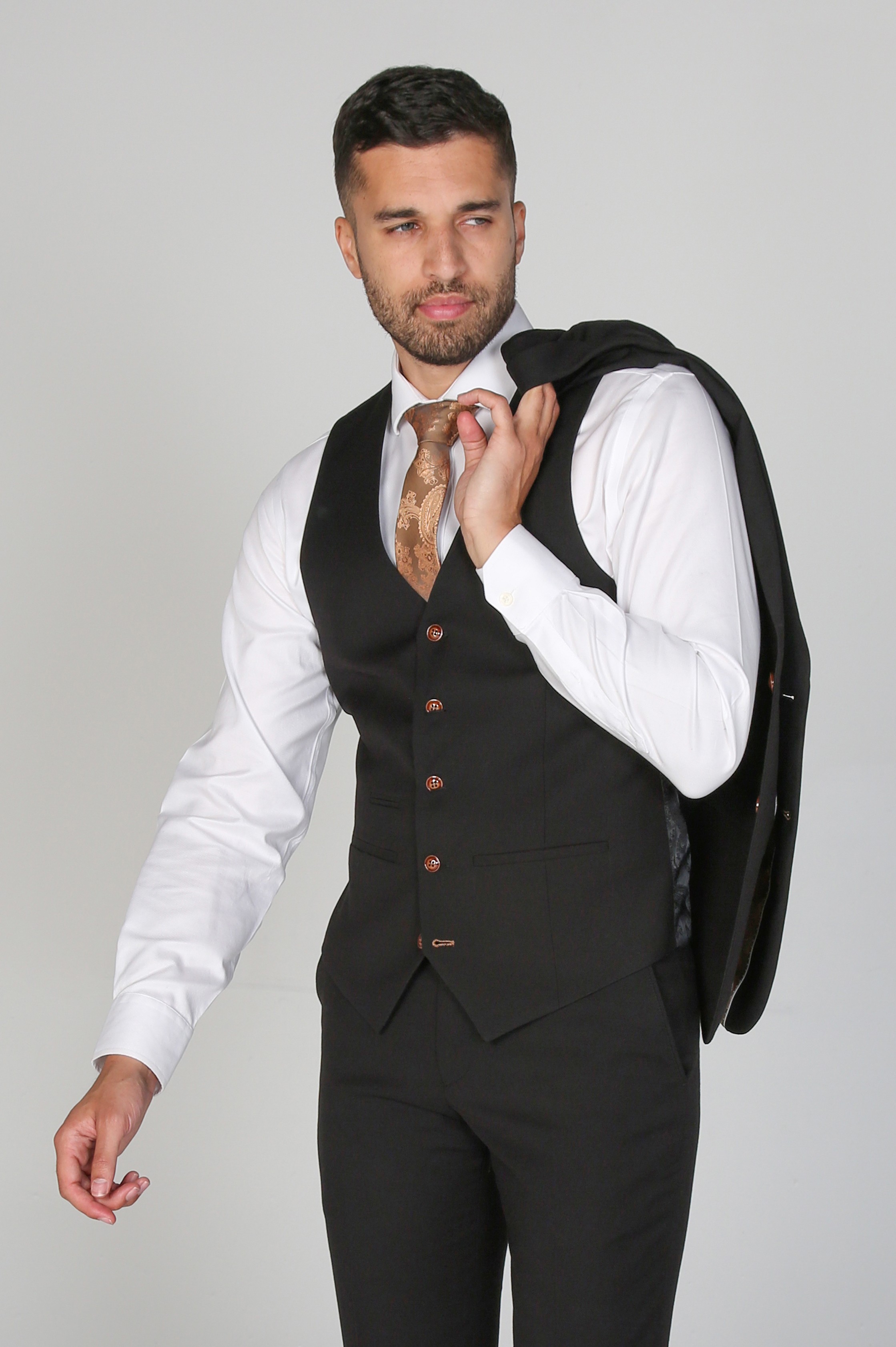 Men's Tailored Fit Single breasted Vest - MAYFAIR