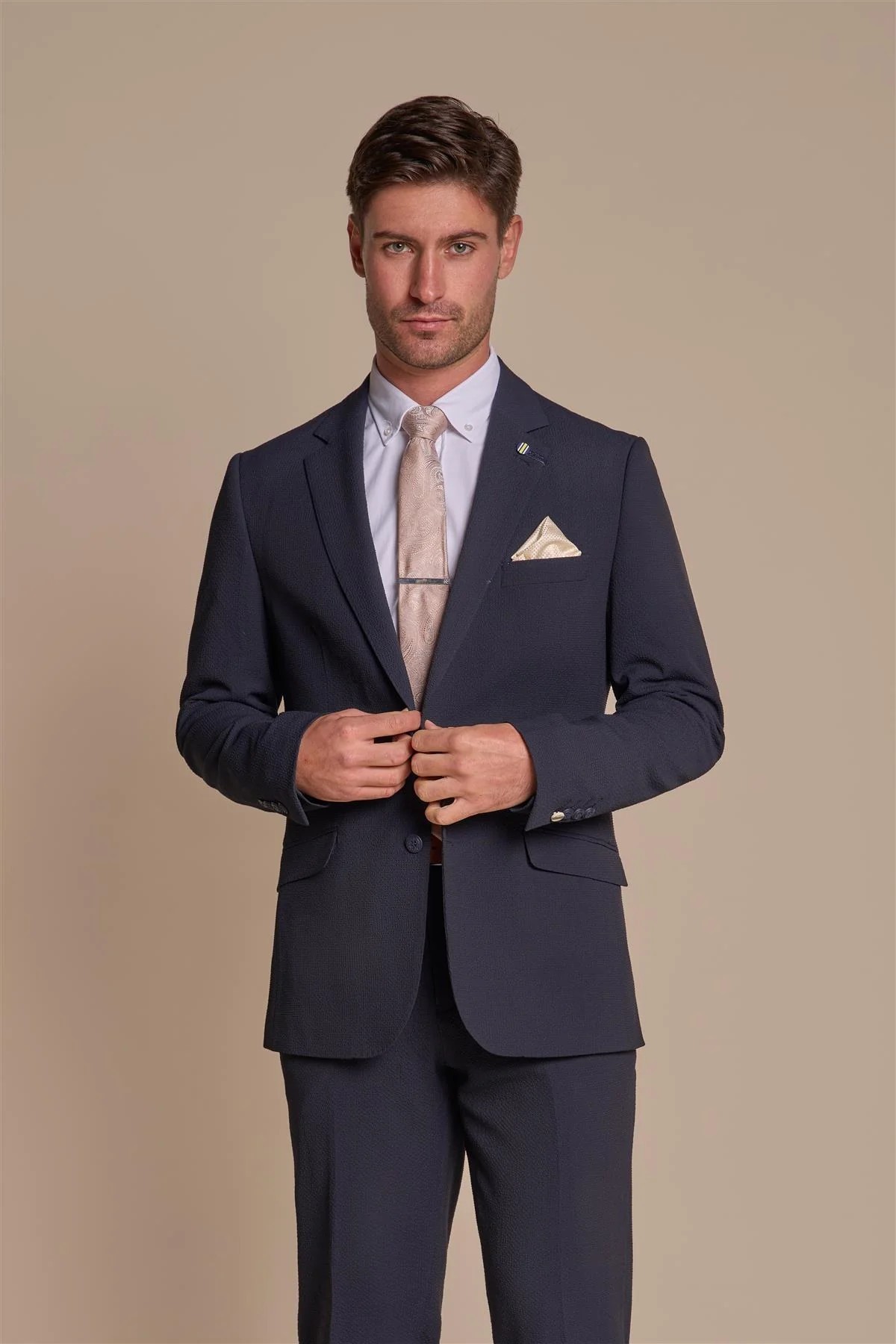 Men’s Textured Slim Fit Suit Jacket– SIREN