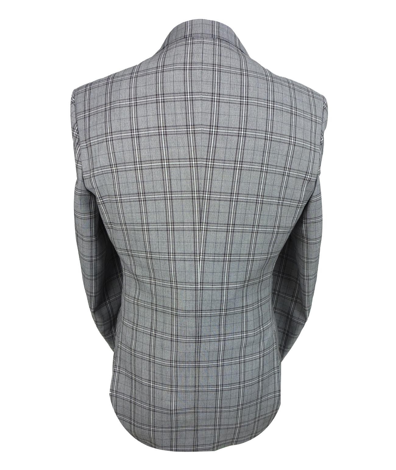 Men's Slim Fit Check 3PC Suit - MARCELLO