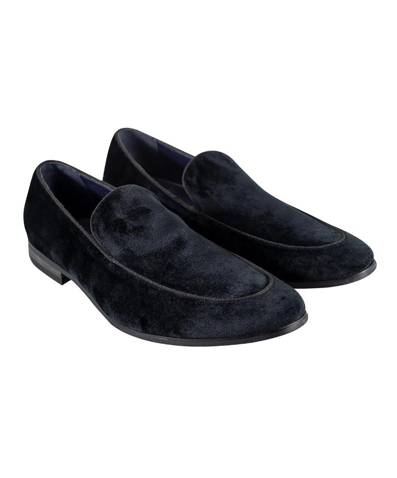 Herren Schuhe Italienische Couture Slip On Loafer Samt