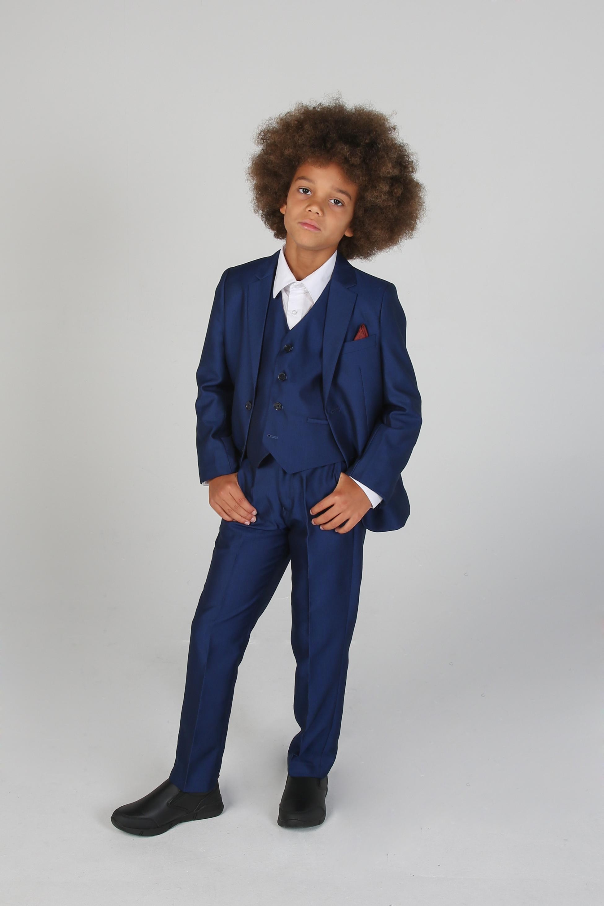 Tailored Fit Anzug für Jungen mit Glanzeffekt
