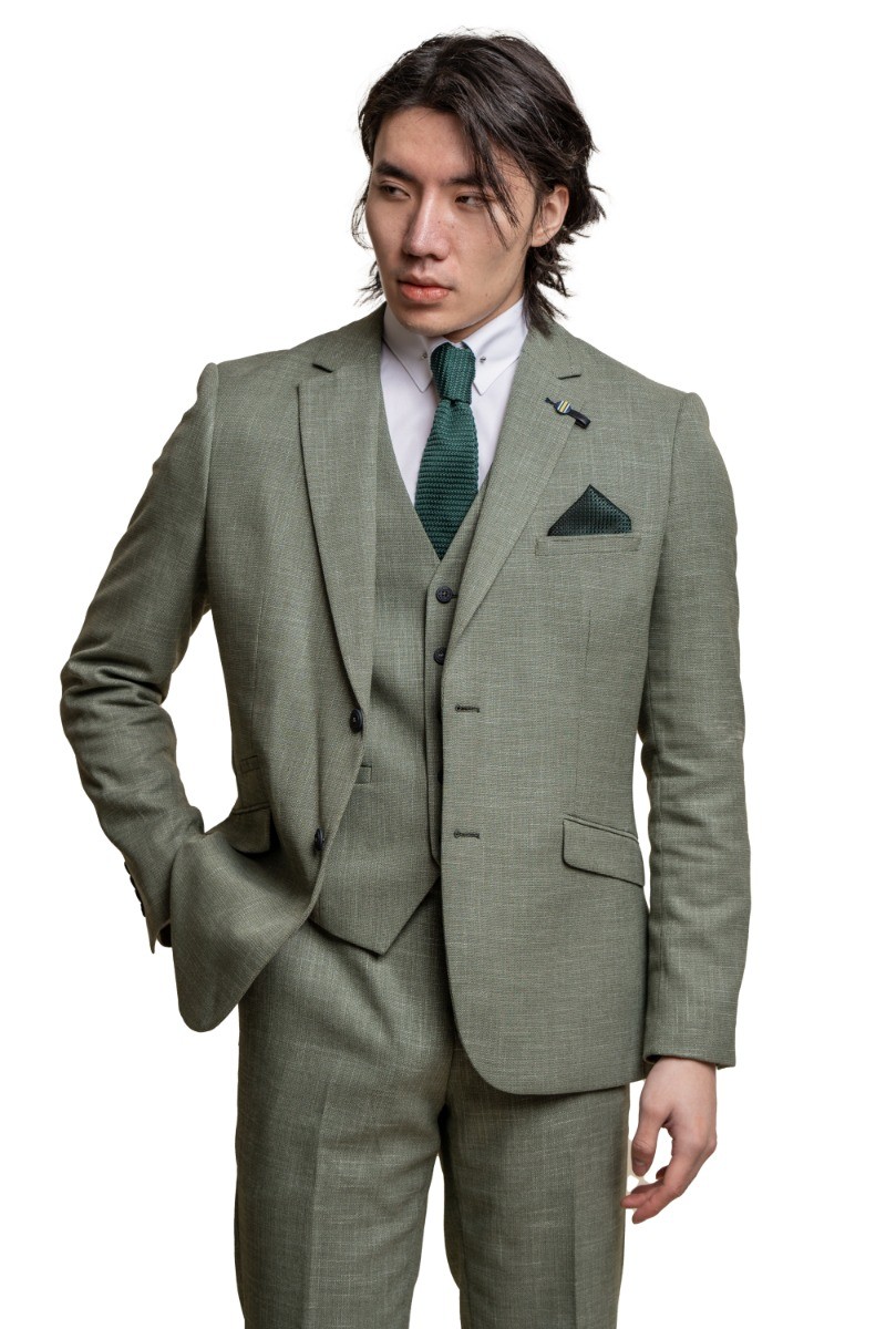 Men's Slim Fit Formal Suit - MIAMI Sage