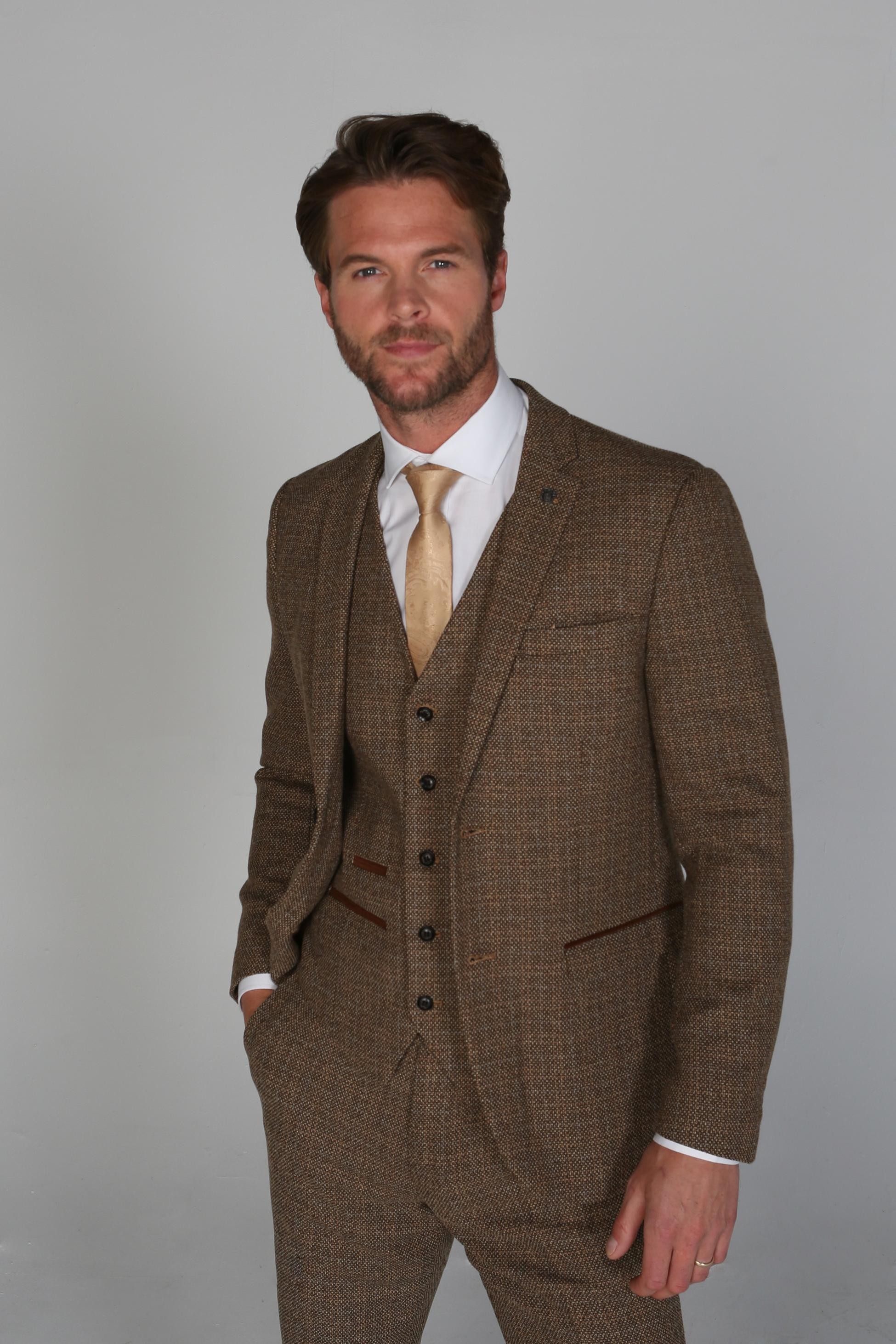 Herren Tweed-ähnlicher Maßgeschneiderter Formeller Anzug - RALPH
