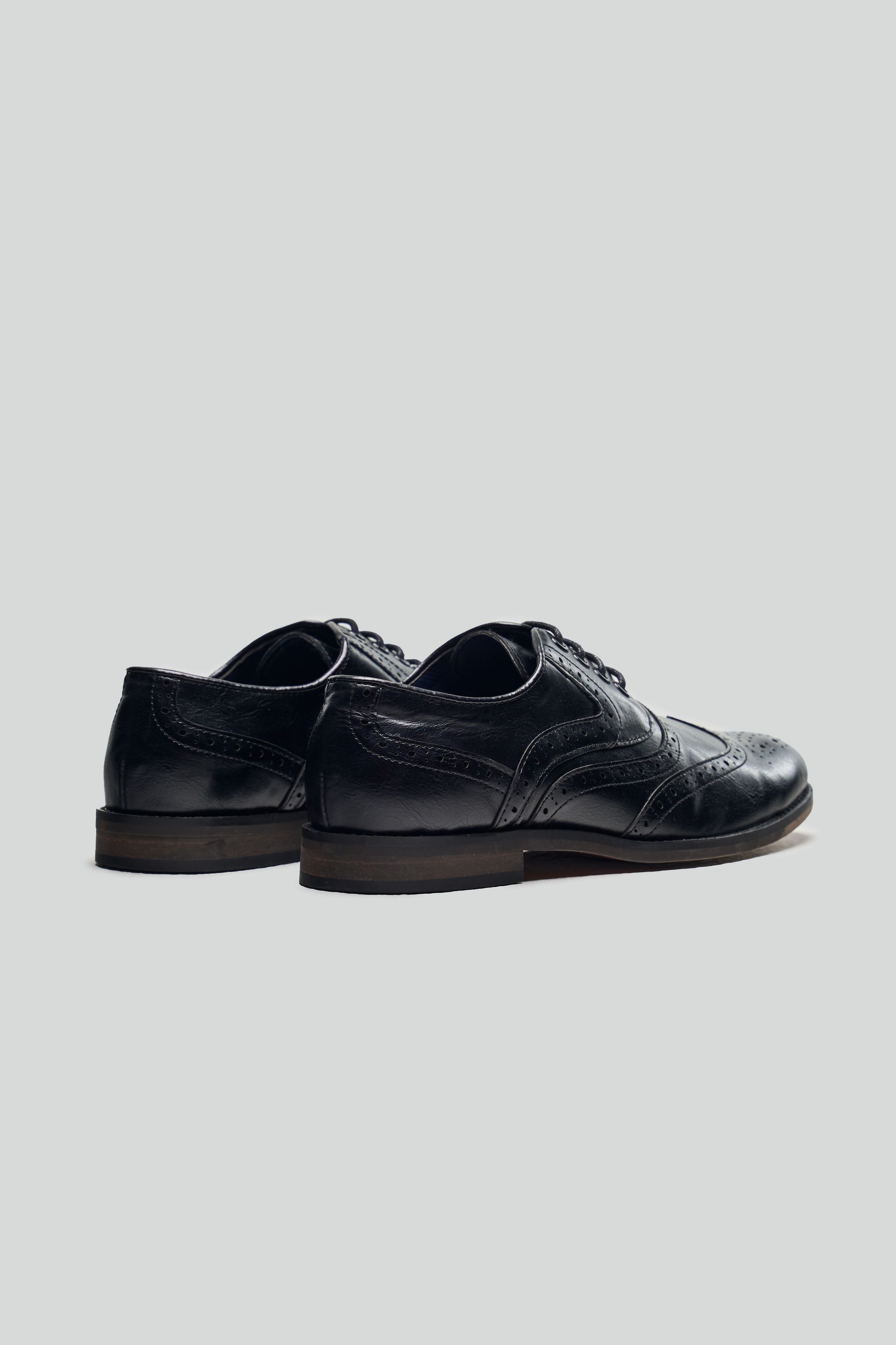 Jungen Schnür-Oxford-Brogue-Schuhe - RUSSEL - Schwarz