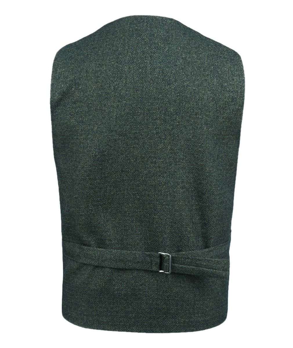 Men's and Boys Herringbone Tweed Double-breasted Vest - ALPINI