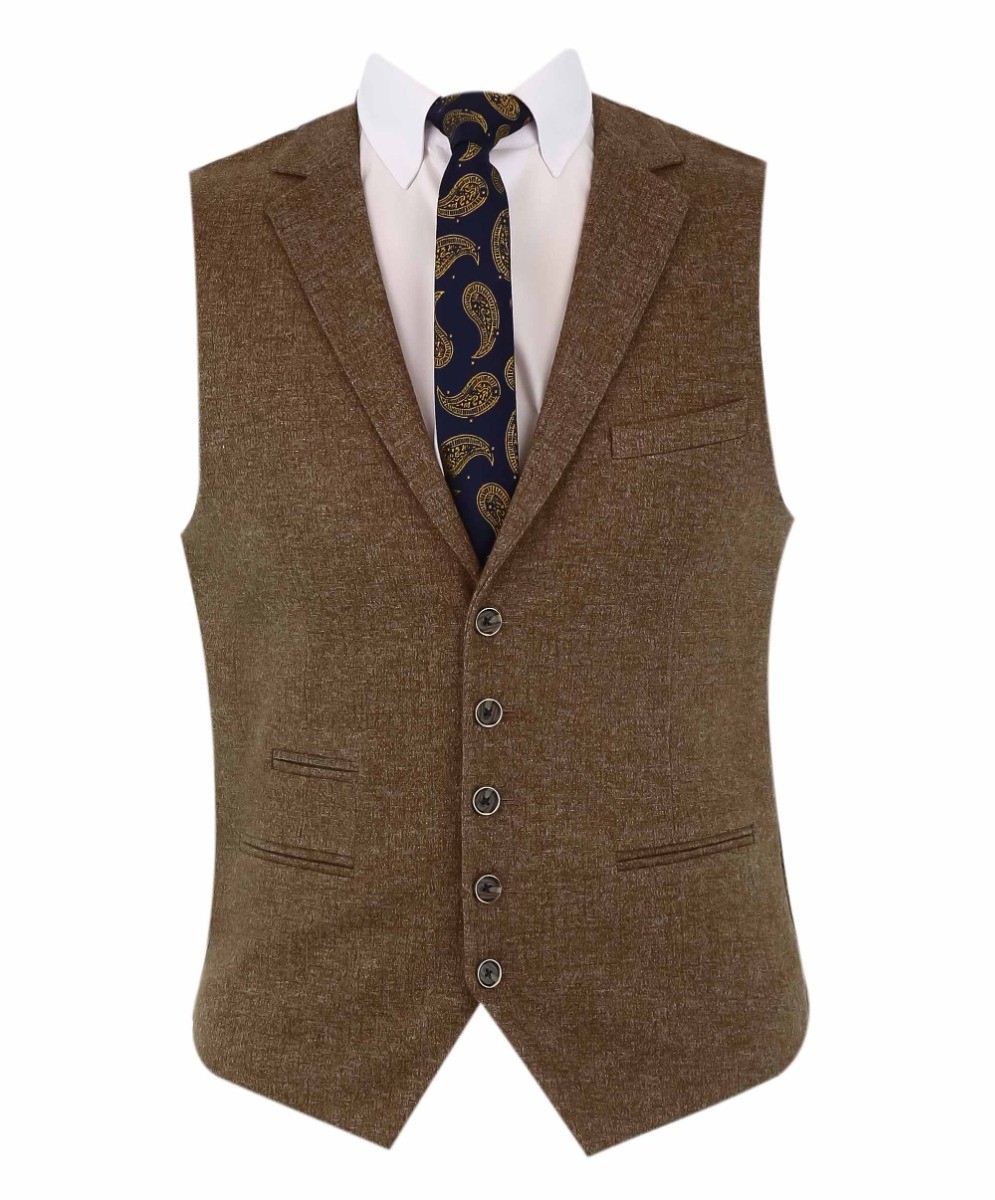 Herren Tweed-ähnlicher Anzug - NATHAN Braun