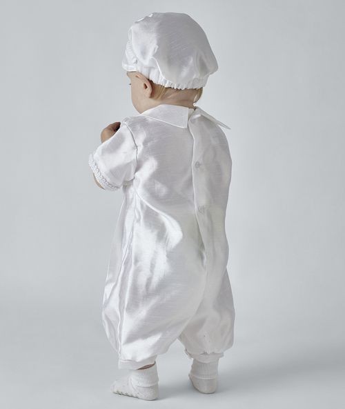 Babyjungen Weißes Taufanzug-Set - BEN