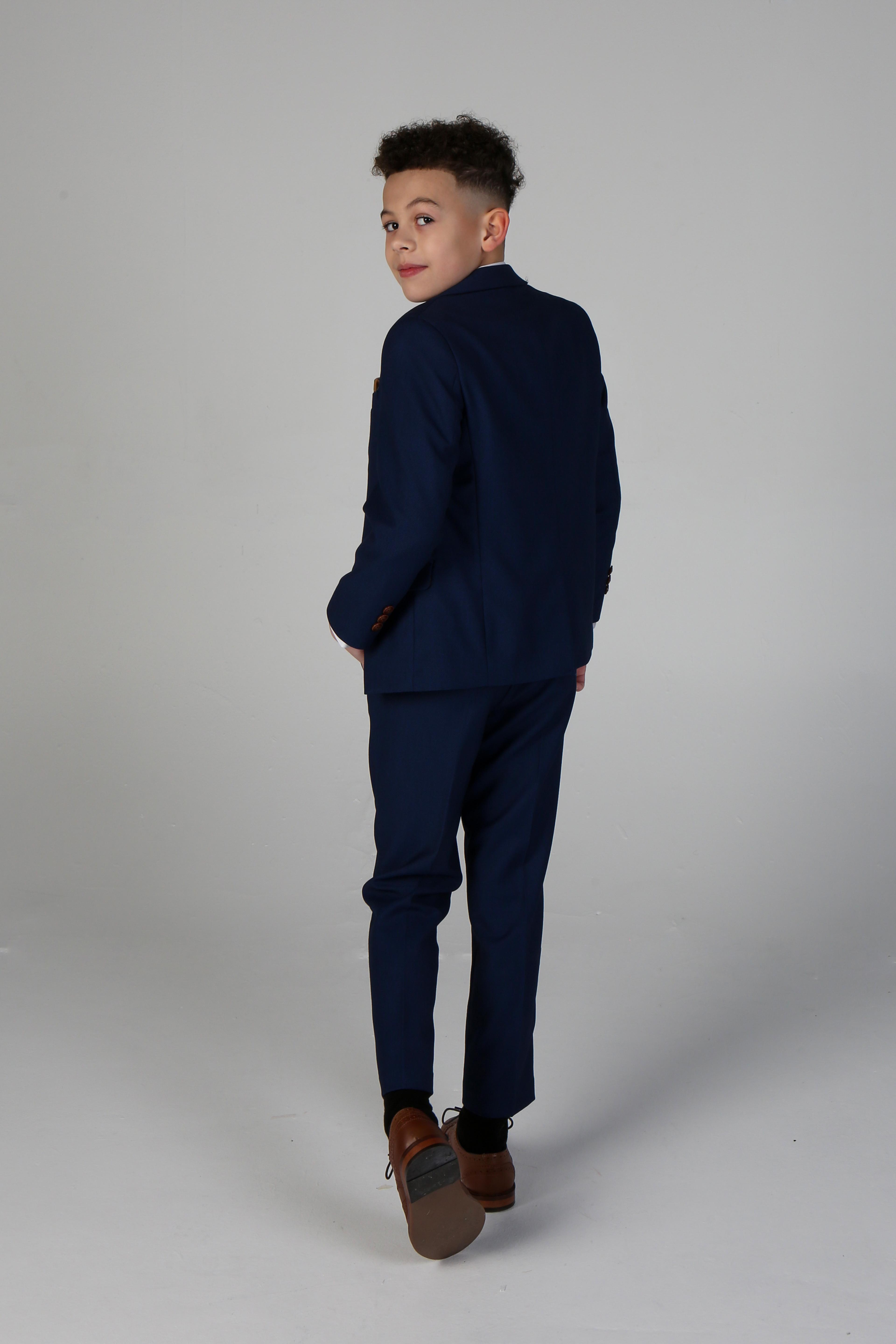 Jungen Maßgeschneiderter Blauer Anzug - MAYFAIR