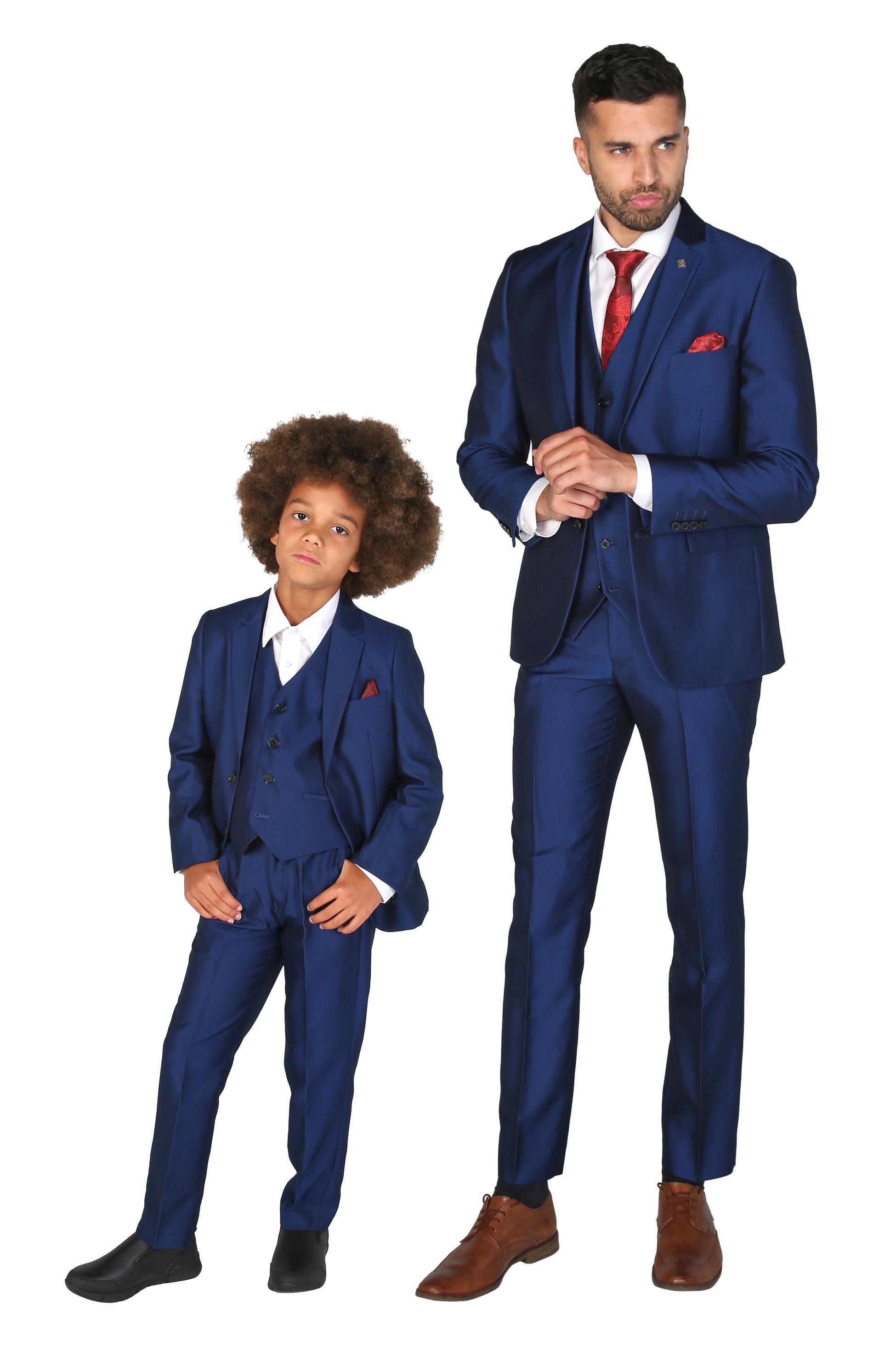 Tailored Fit Anzug für Jungen mit Glanzeffekt