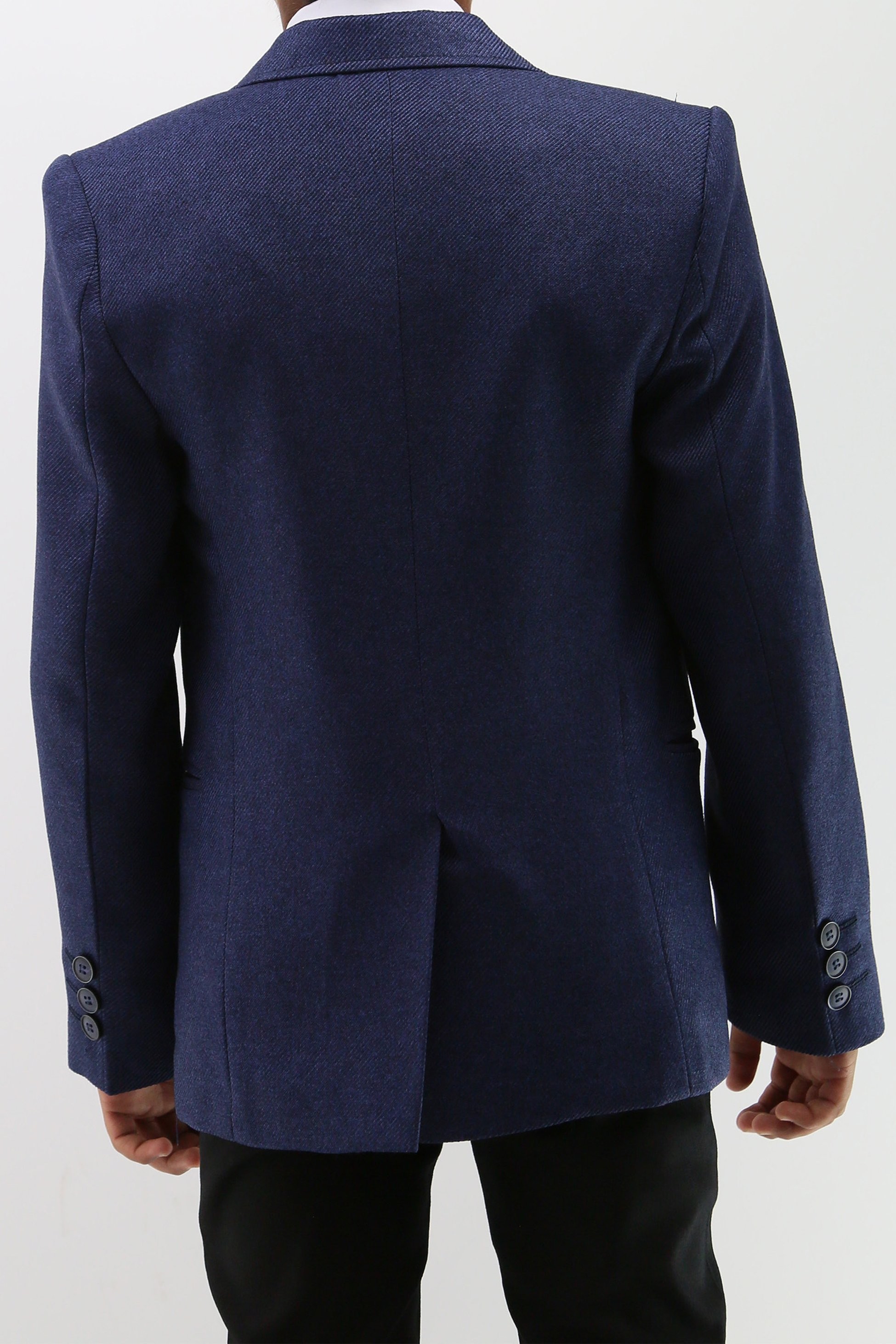 Jungen Formaler Texturierter Blazer - Navy blau