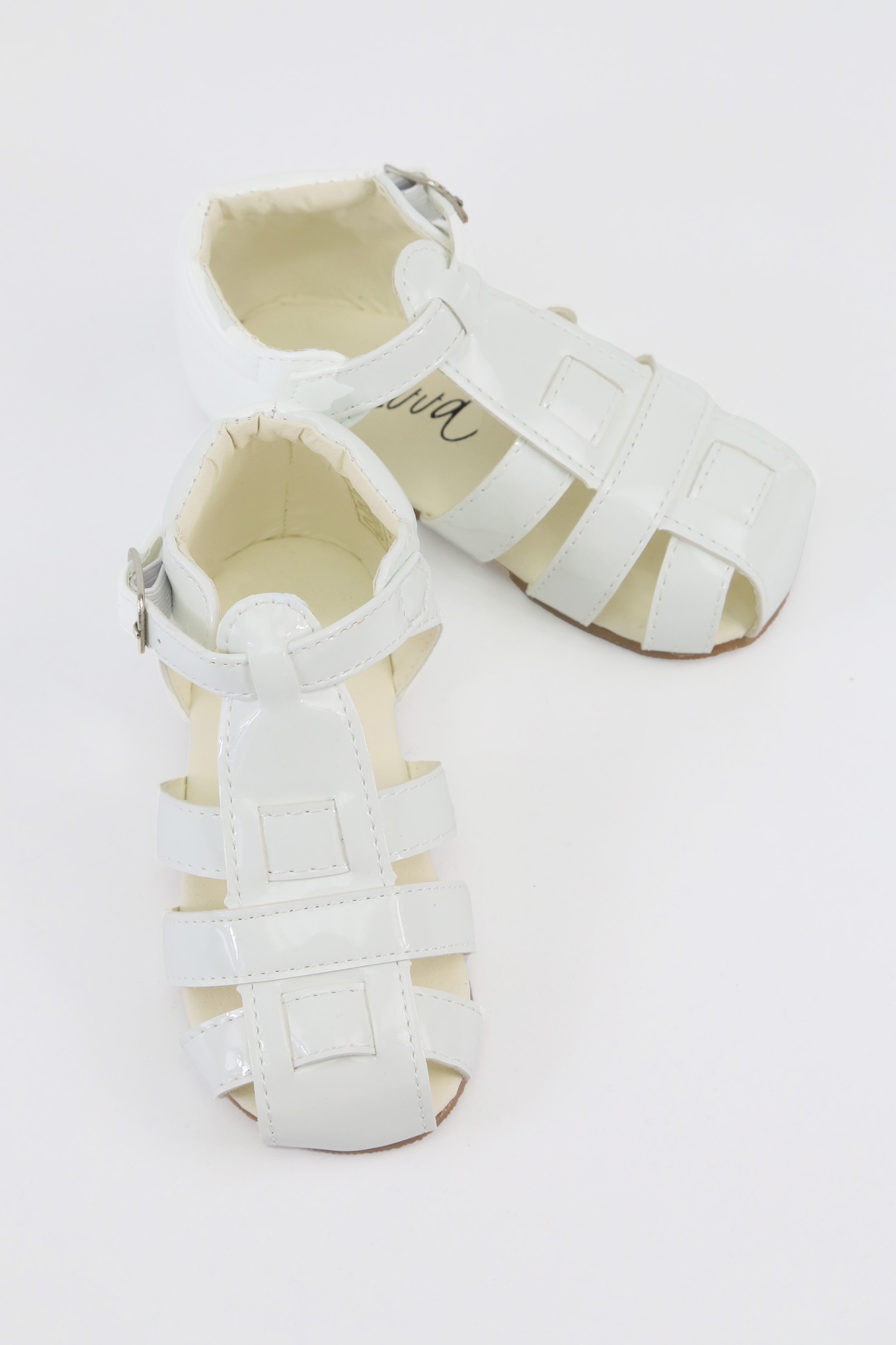 Unisex Kids Patent Leather Sandals Shoes- RALPH